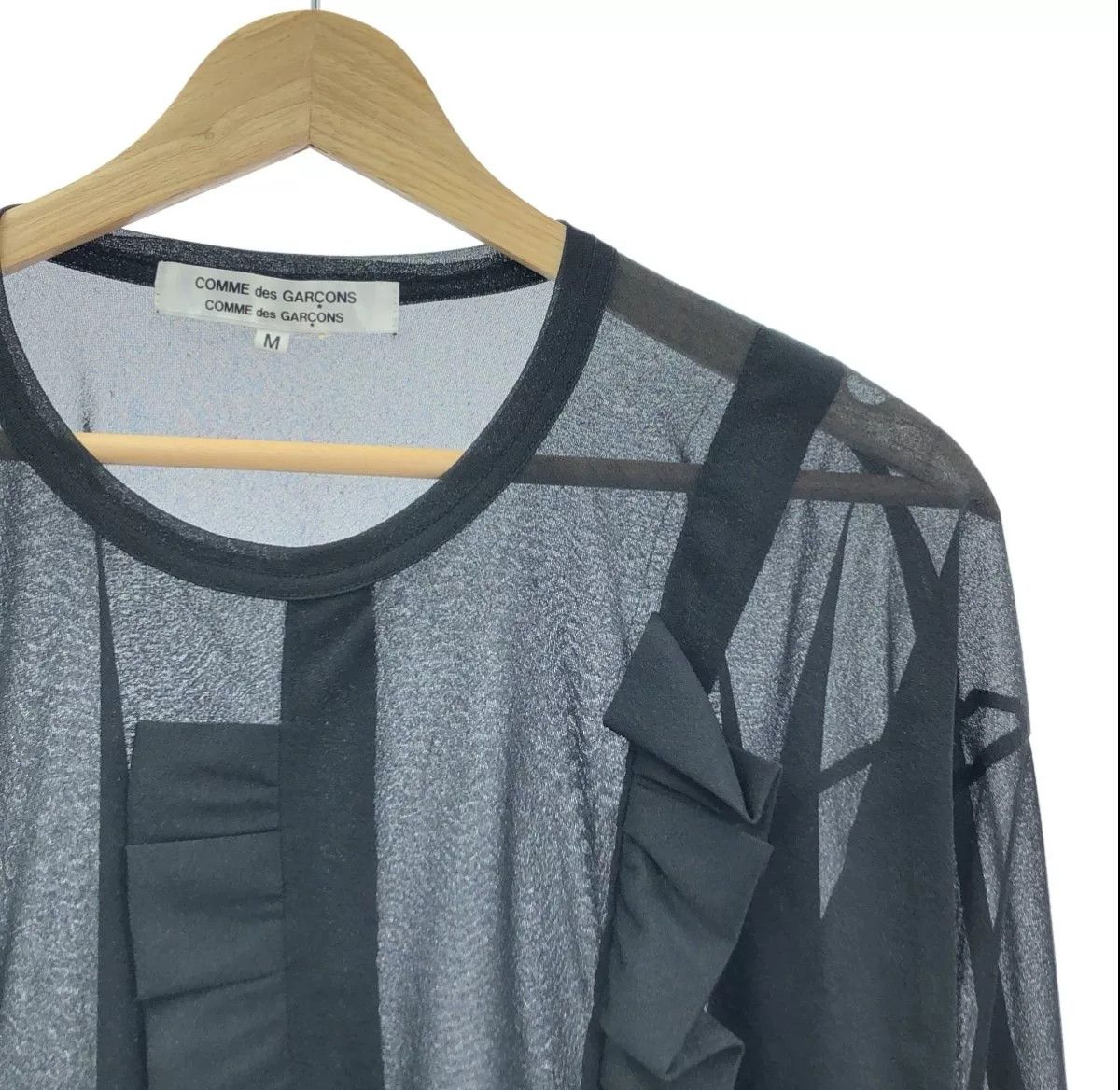 Comme des Garcons COMME des GARCONS Black Long Sleeve Top Size M / US 6-8 / IT 42-44 - 3 Thumbnail