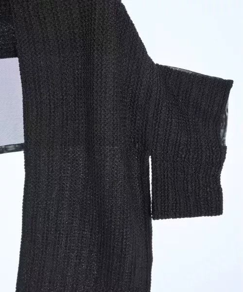 Yohji Yamamoto Black Knit Kimono-Style Outerwear Size L / US 10 / IT 46 - 4 Thumbnail