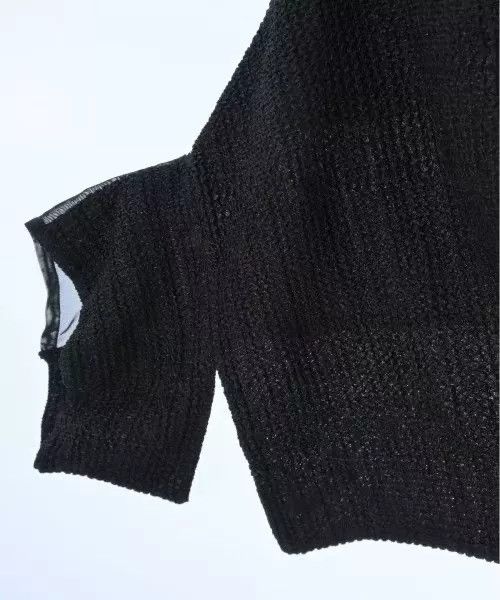 Yohji Yamamoto Black Knit Kimono-Style Outerwear Size L / US 10 / IT 46 - 3 Thumbnail