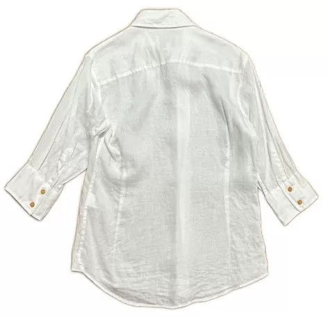 Vivienne Westwood Vivienne Westwood White Linen Orb Shirt Size US S / EU 44-46 / 1 - 2 Thumbnail