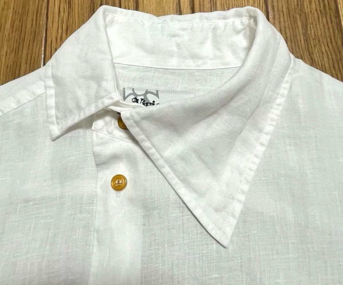 Vivienne Westwood Vivienne Westwood White Linen Orb Shirt Size US S / EU 44-46 / 1 - 4 Thumbnail