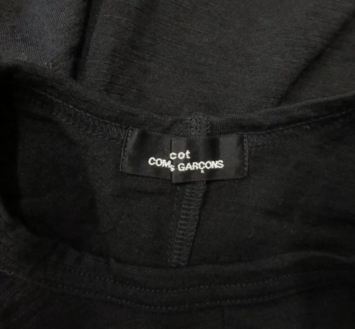 Comme des Garcons Comme des Garçons Black Wool Long T-Shirt Size M / US 6-8 / IT 42-44 - 6 Thumbnail