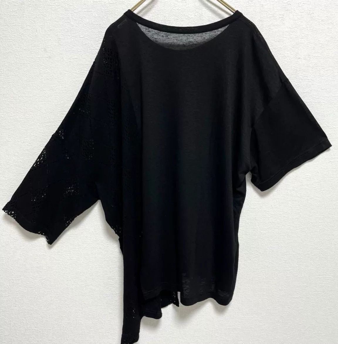 Y's Y's Yohji Yamamoto Asymmetrical Black T-Shirt Size M / US 6-8 / IT 42-44 - 2 Thumbnail