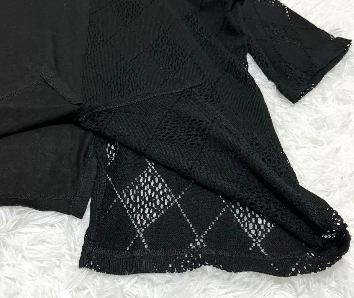 Y's Y's Yohji Yamamoto Asymmetrical Black T-Shirt Size M / US 6-8 / IT 42-44 - 4 Thumbnail