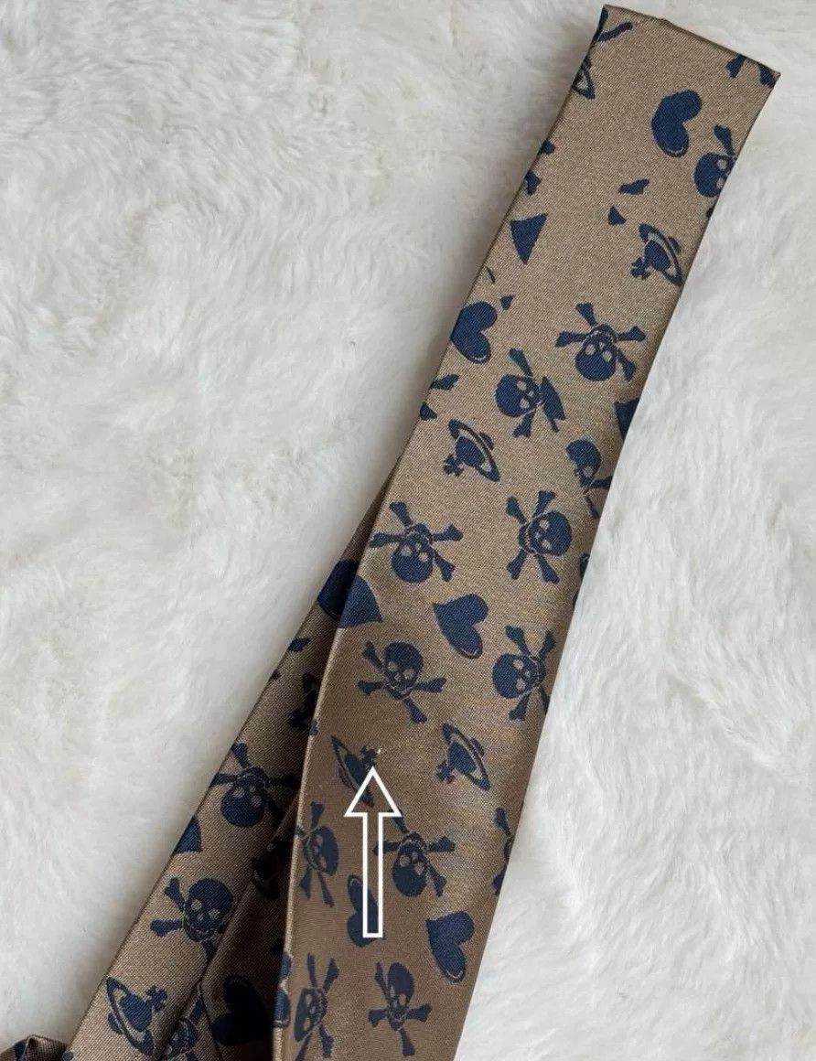 Vivienne Westwood Vivienne Westwood Gold Silk Tie Size ONE SIZE - 6 Thumbnail