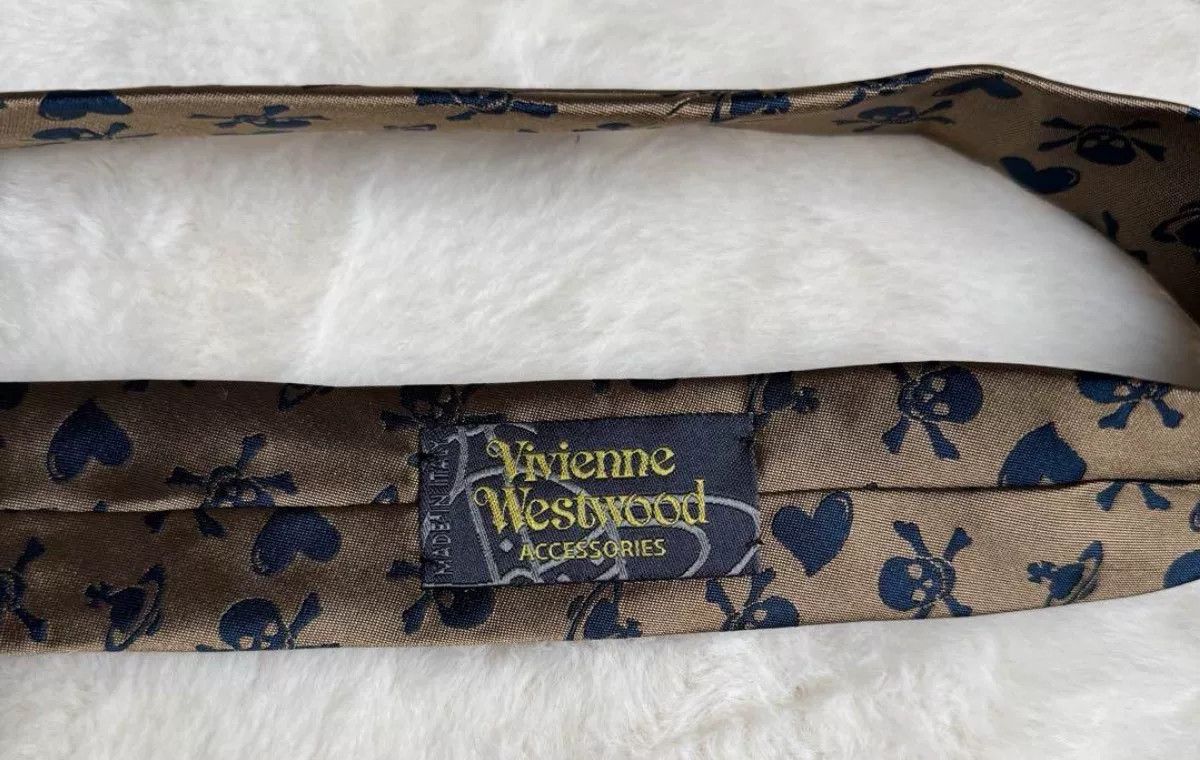Vivienne Westwood Vivienne Westwood Gold Silk Tie Size ONE SIZE - 4 Thumbnail