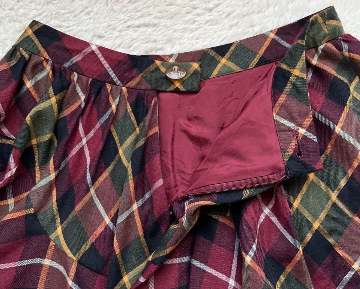 Vivienne Westwood Vivienne Westwood Plaid Mini Flared Skirt Size 26" / US 2 / IT 38 - 4 Thumbnail