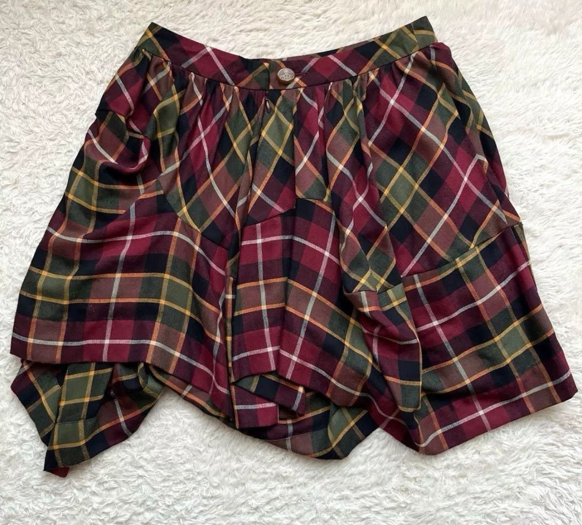 Vivienne Westwood Vivienne Westwood Plaid Mini Flared Skirt Size 26" / US 2 / IT 38 - 2 Thumbnail