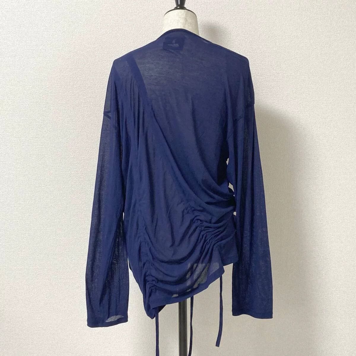 Yohji Yamamoto B Yohji Yamamoto Drawstring Long Sleeve T-Shirt Size M / US 6-8 / IT 42-44 - 2 Thumbnail