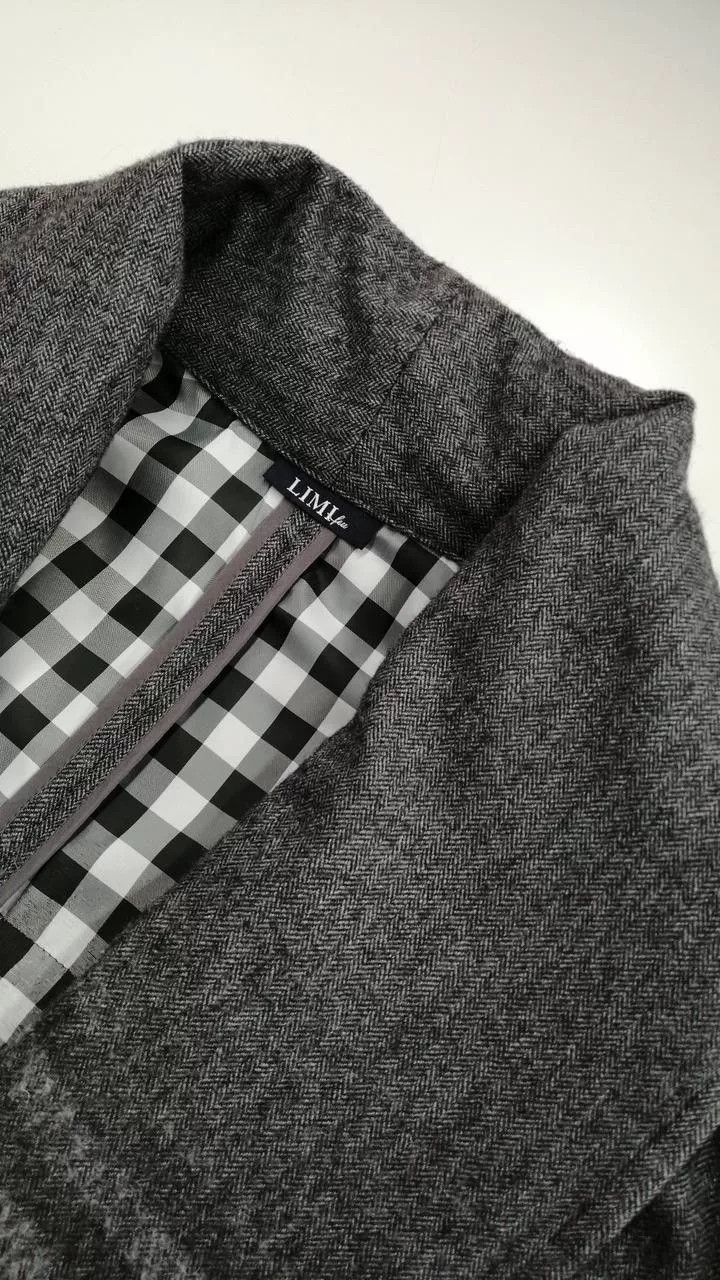 Limi Feu LIMI feu Quilted Checkered Coat Size L / US 10 / IT 46 - 3 Thumbnail