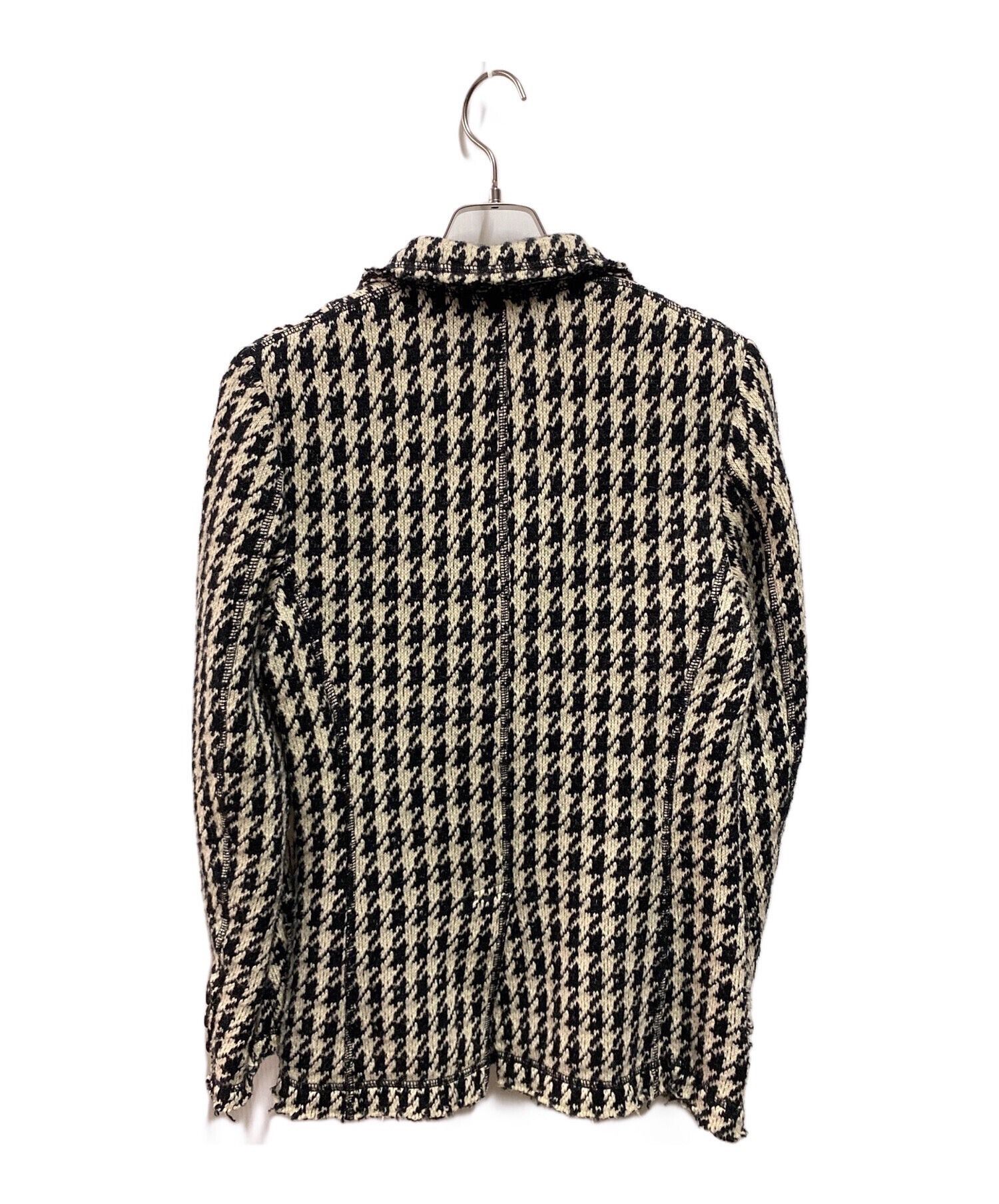 Comme des Garcons COMME des GARCONS Houndstooth Knit Jacket Size US M / EU 48-50 / 2 - 2 Thumbnail