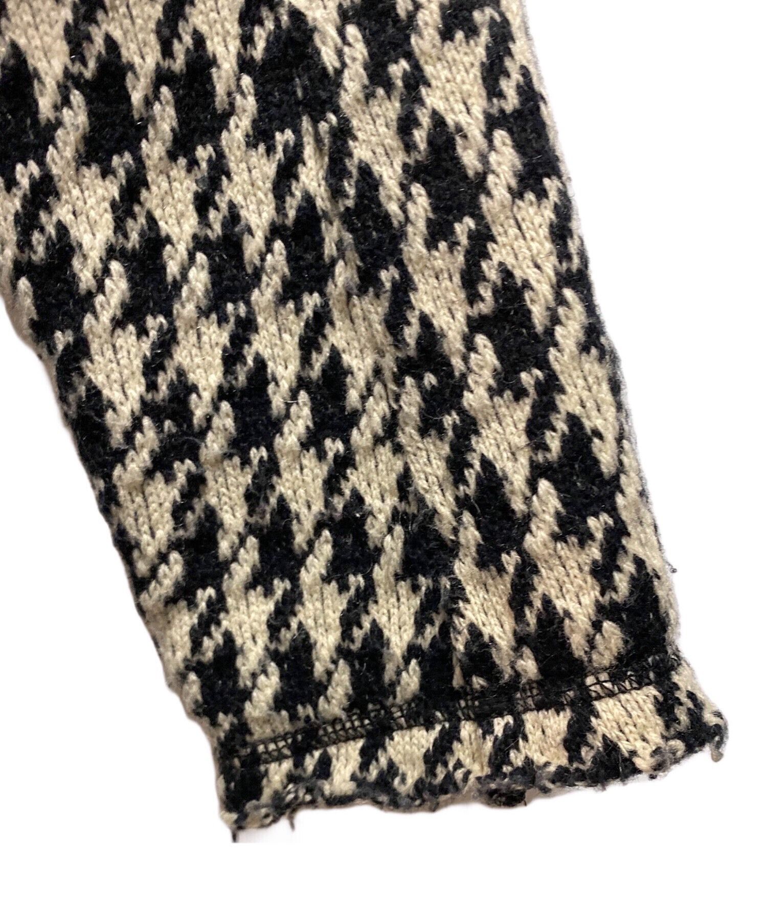 Comme des Garcons COMME des GARCONS Houndstooth Knit Jacket Size US M / EU 48-50 / 2 - 4 Thumbnail