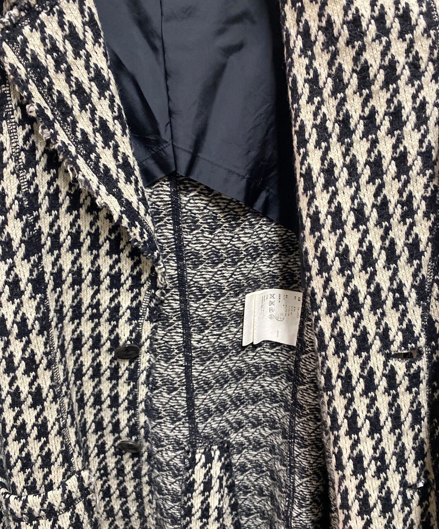 Comme des Garcons COMME des GARCONS Houndstooth Knit Jacket Size US M / EU 48-50 / 2 - 5 Thumbnail