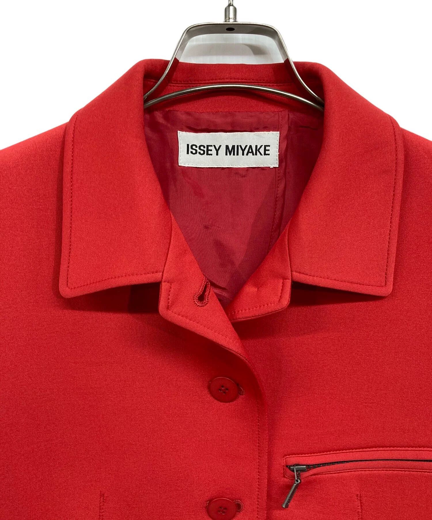 Issey Miyake ISSEY MIYAKE Red Jacket for Women Size US M / EU 48-50 / 2 - 4 Thumbnail