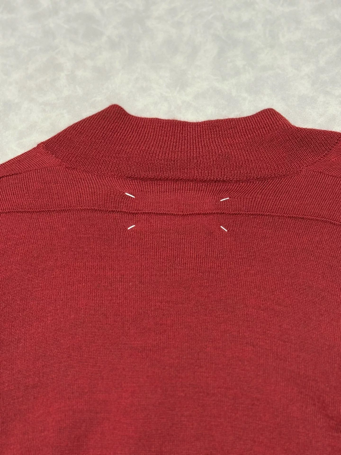Maison Martin Margiela Red Wool Sweater