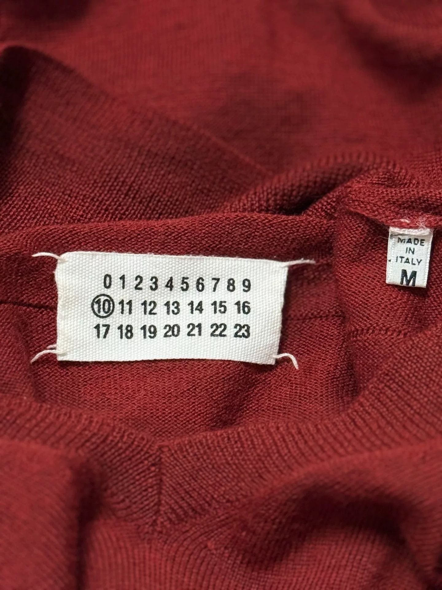 Maison Martin Margiela Red Wool Sweater