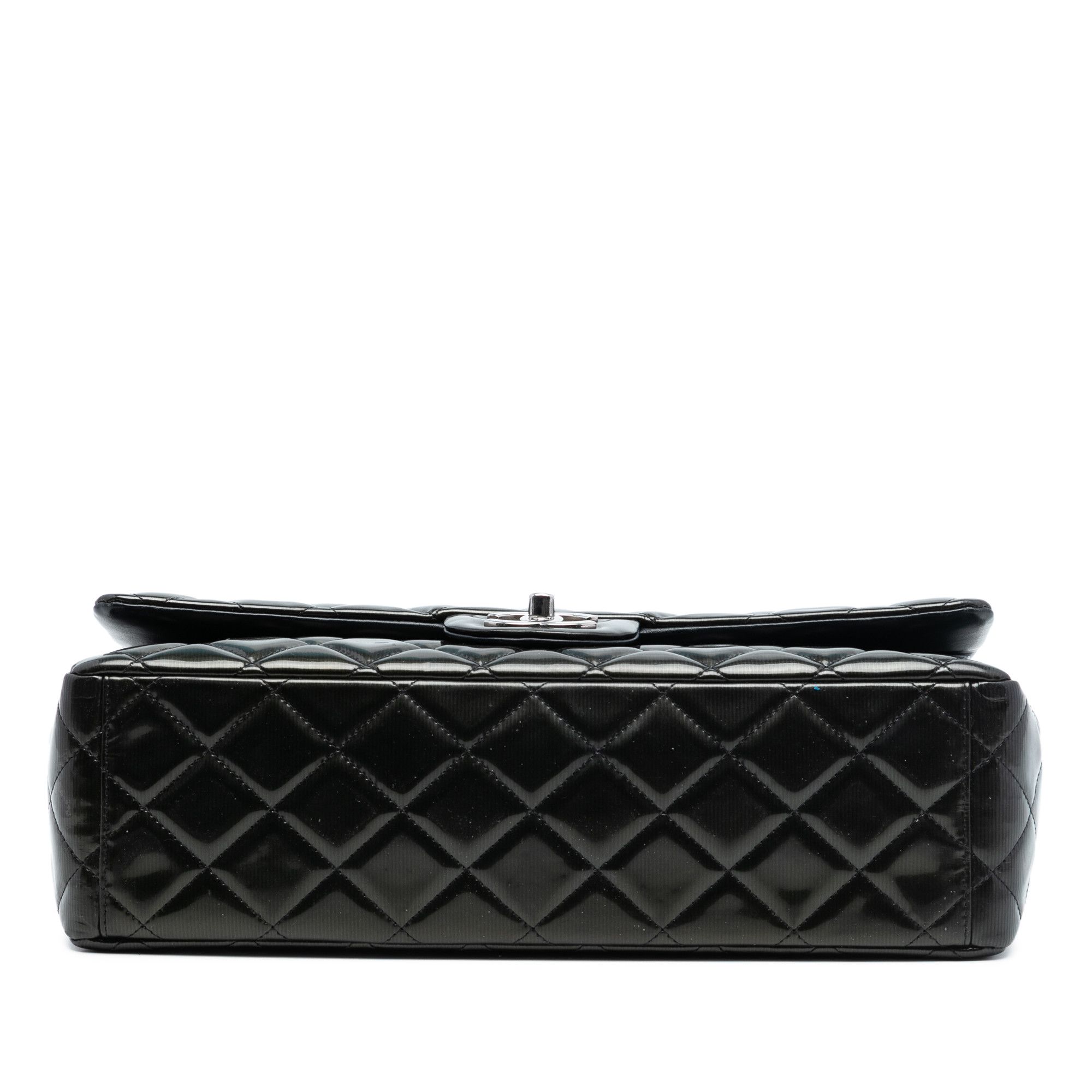Chanel Chanel Maxi Classic Striped Patent Double Flap Size ONE SIZE - 3 Thumbnail