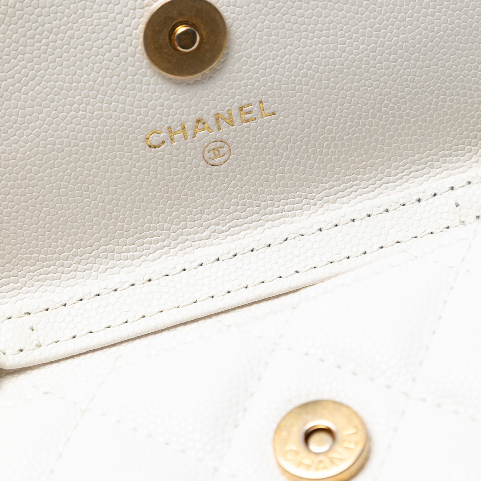 Chanel Chanel CC Quilted Caviar Medallion Charm Clutch With Chain Size ONE SIZE - 5 Thumbnail