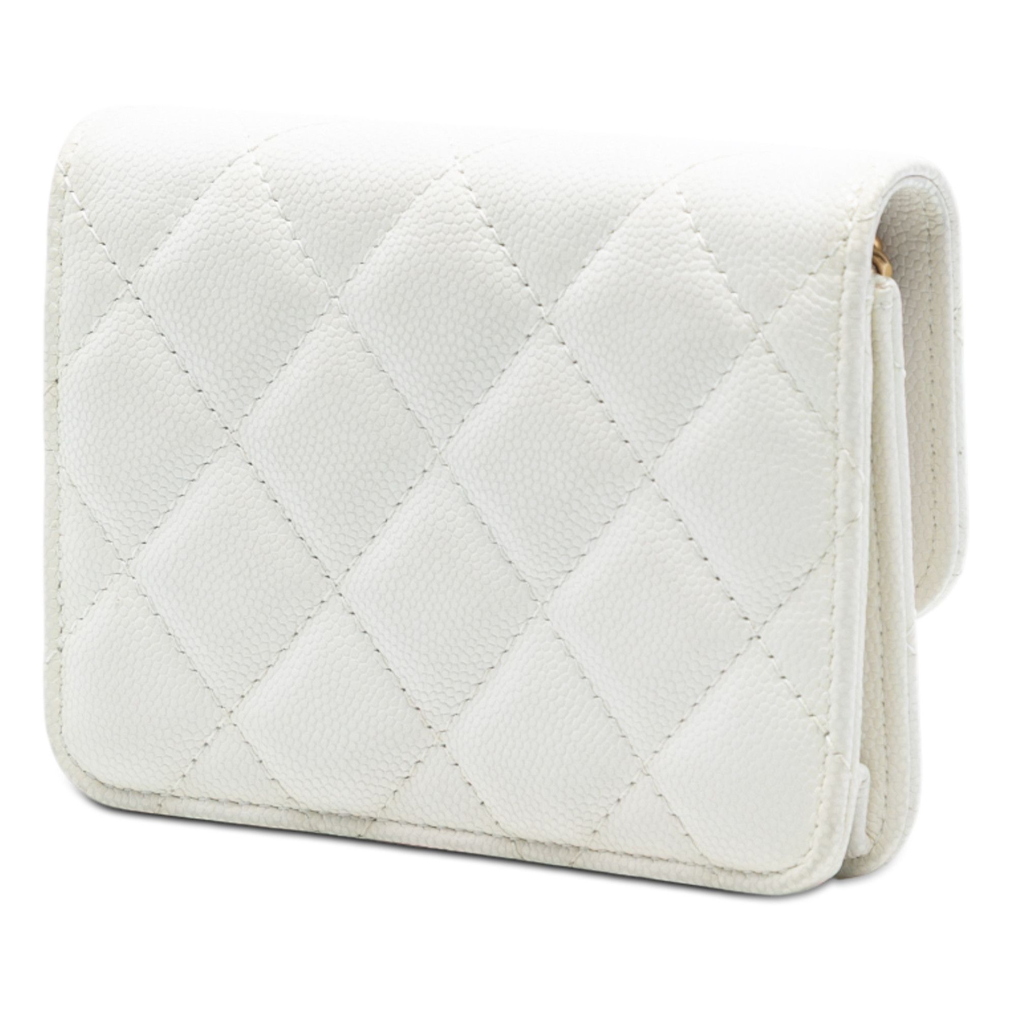 Chanel Chanel CC Quilted Caviar Medallion Charm Clutch With Chain Size ONE SIZE - 2 Thumbnail