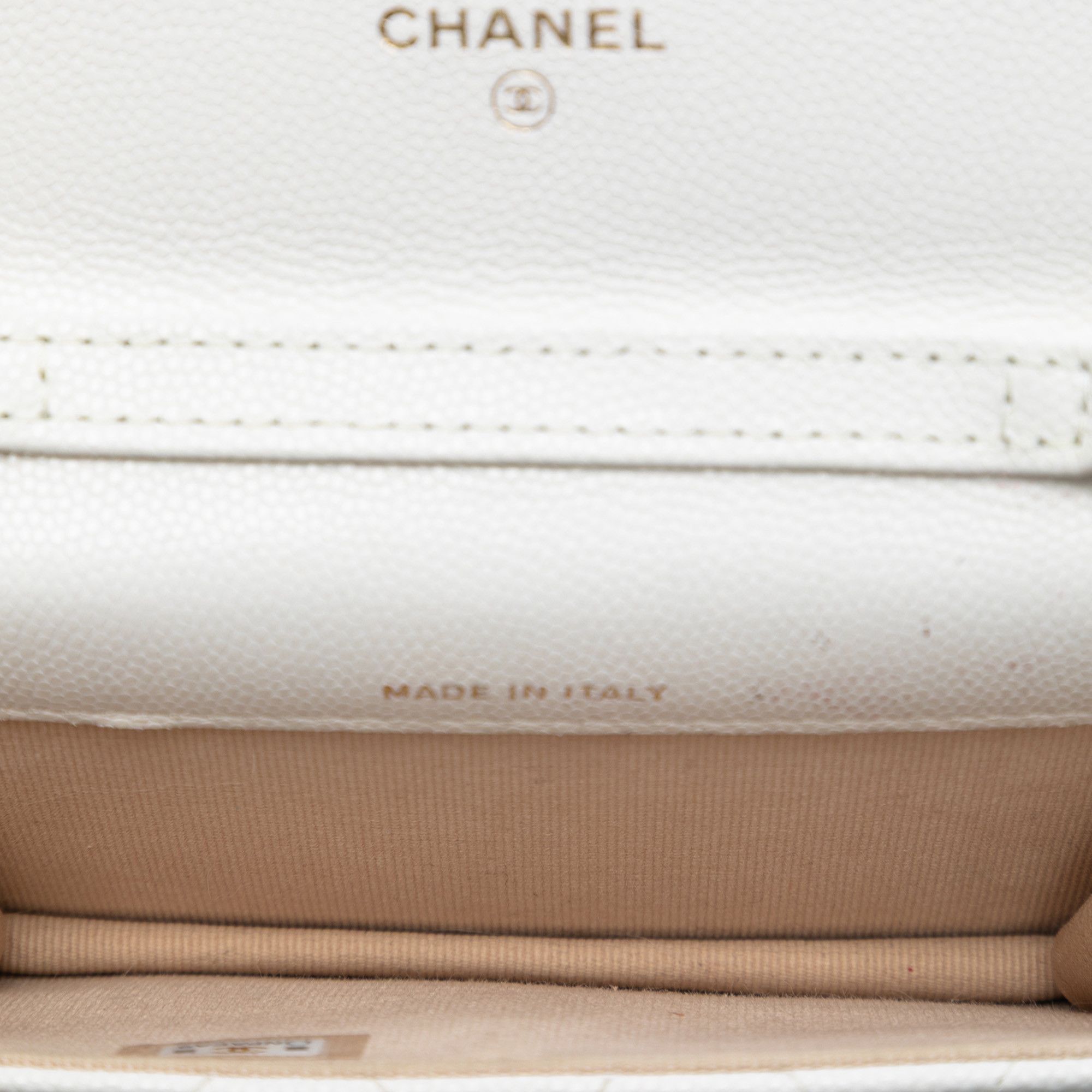 Chanel Chanel CC Quilted Caviar Medallion Charm Clutch With Chain Size ONE SIZE - 4 Thumbnail