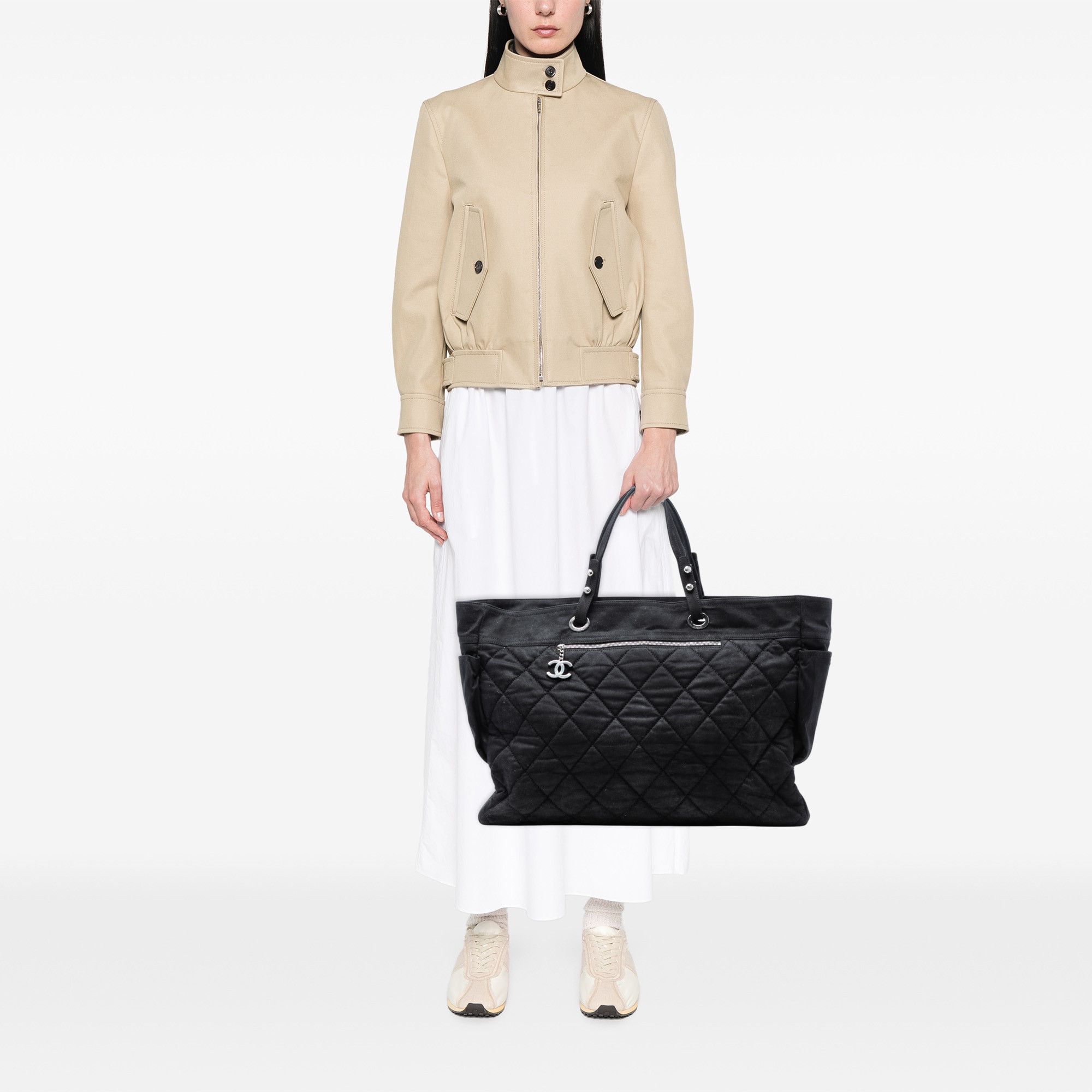 Chanel Chanel XL Quilted Coated Canvas Paris Biarritz Tote Size ONE SIZE - 7 Thumbnail