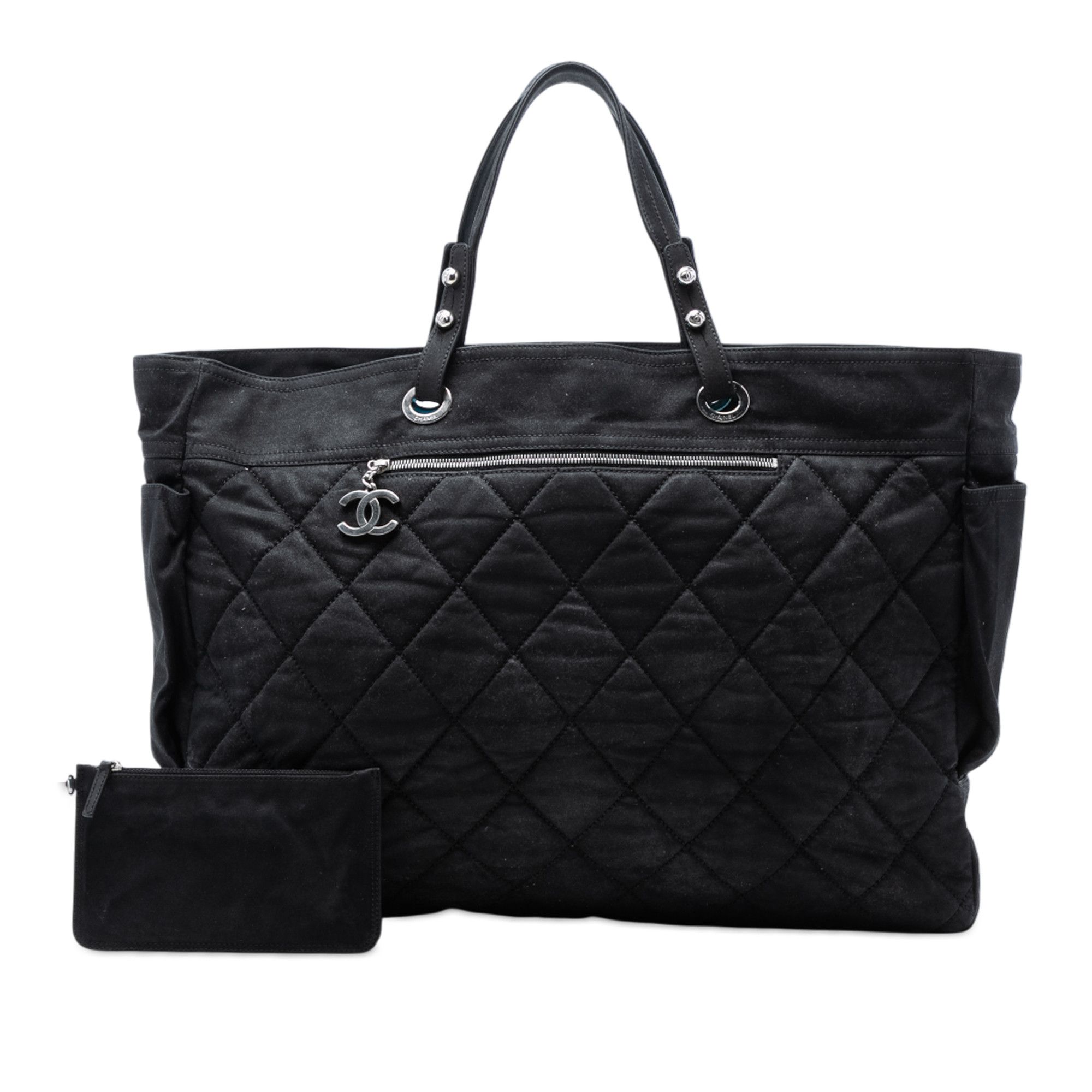 Chanel Chanel XL Quilted Coated Canvas Paris Biarritz Tote Size ONE SIZE - 8 Thumbnail