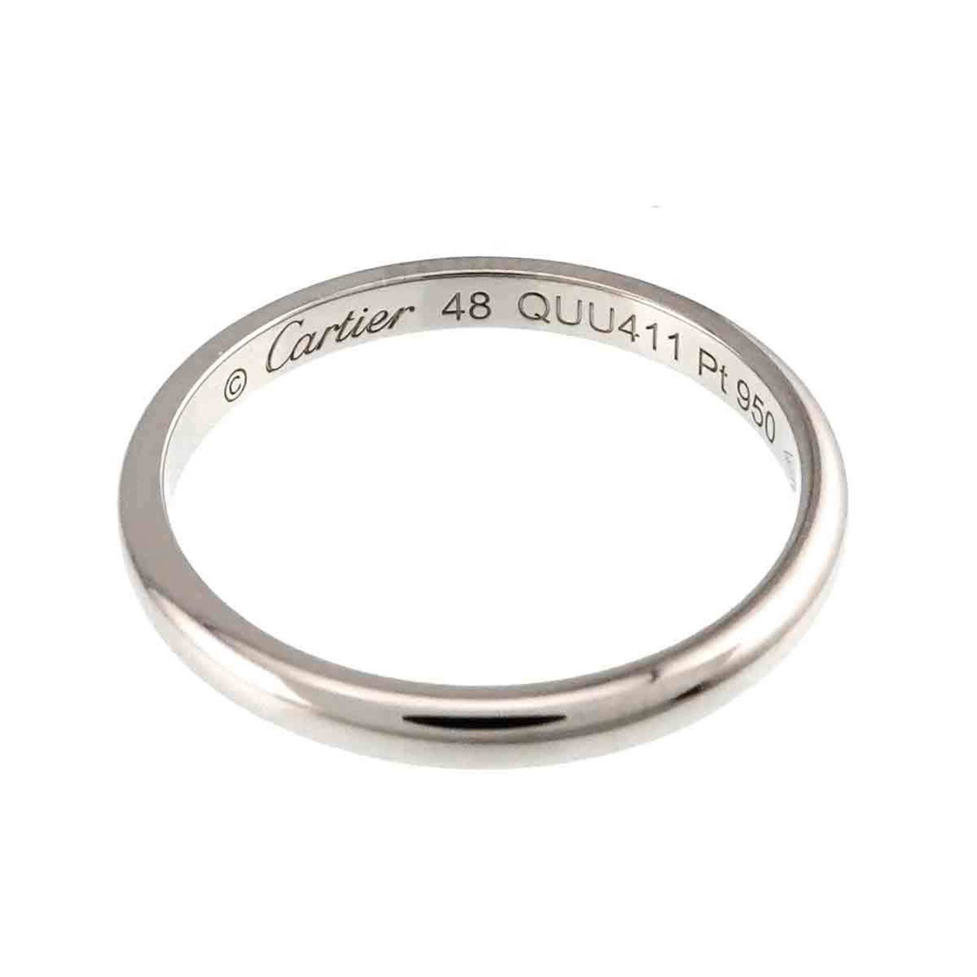 Cartier Cartier 1895 Classic #48 Ring, Platinum, 2mm Wide Size ONE SIZE - 3 Thumbnail