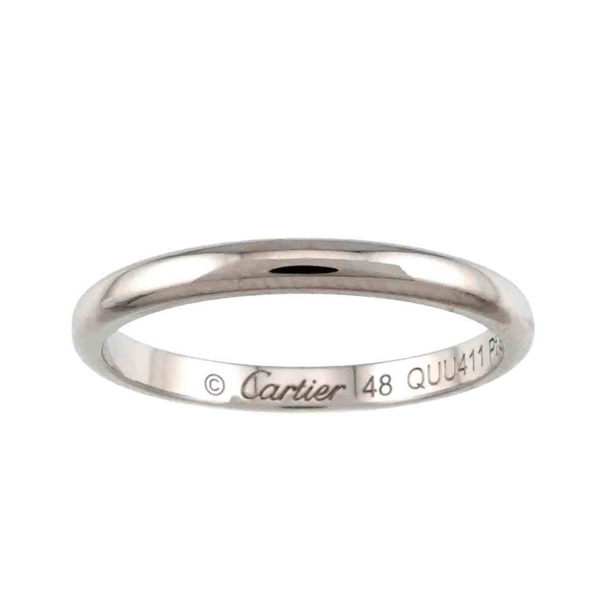 Cartier Cartier 1895 Classic #48 Ring, Platinum, 2mm Wide Size ONE SIZE - 2 Thumbnail