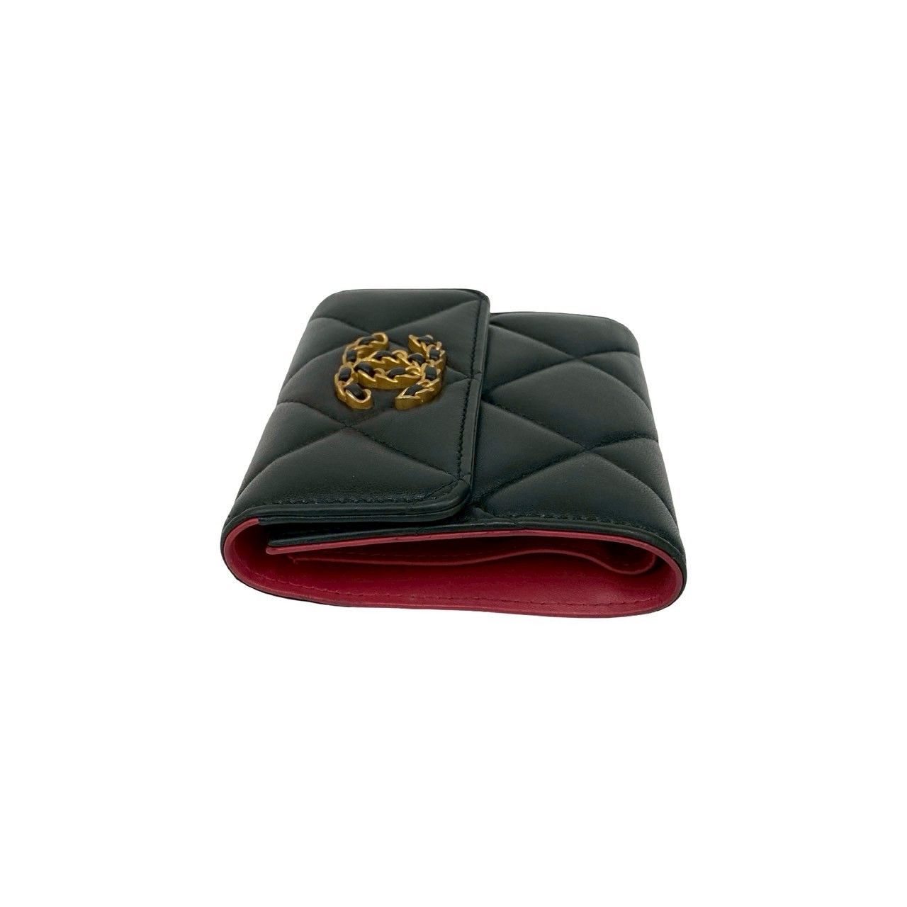 Chanel Chanel CHANEL Chanel19 Lambskin Trifold Wallet Leather Short Wallet DUTY FREE for USA Size ONE SIZE - 5 Thumbnail