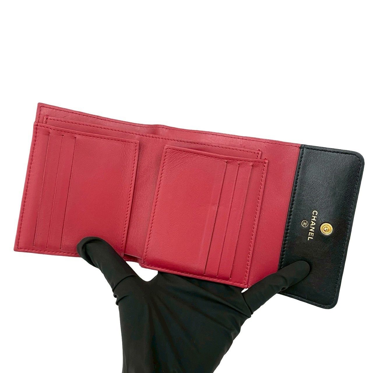 Chanel Chanel CHANEL Chanel19 Lambskin Trifold Wallet Leather Short Wallet DUTY FREE for USA Size ONE SIZE - 8 Thumbnail