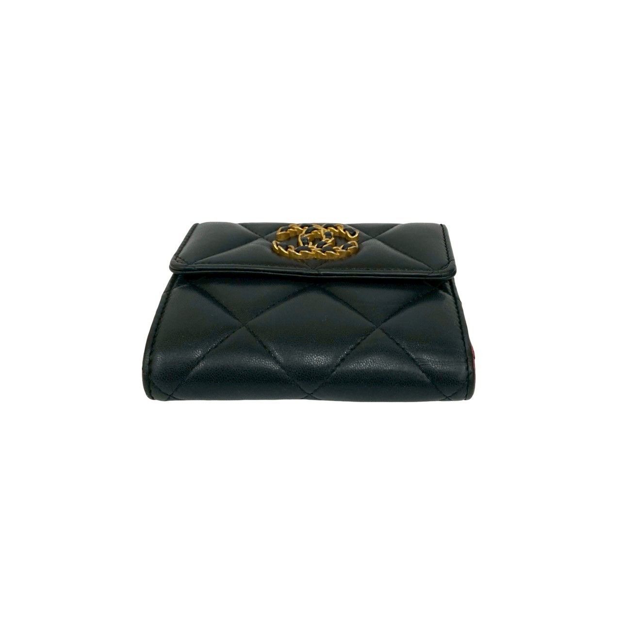 Chanel Chanel CHANEL Chanel19 Lambskin Trifold Wallet Leather Short Wallet DUTY FREE for USA Size ONE SIZE - 7 Thumbnail