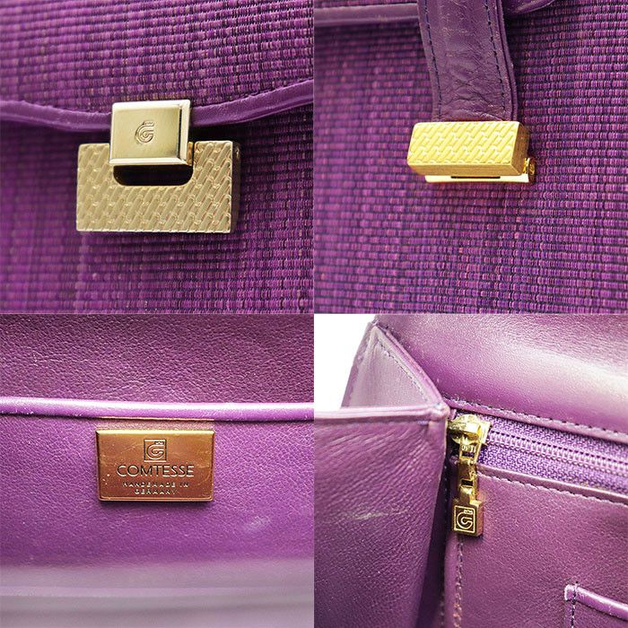 Other Other Comtesse Horsehair Leather Handbag Leather Handbag DUTY FREE for USA Size ONE SIZE - 10 Thumbnail