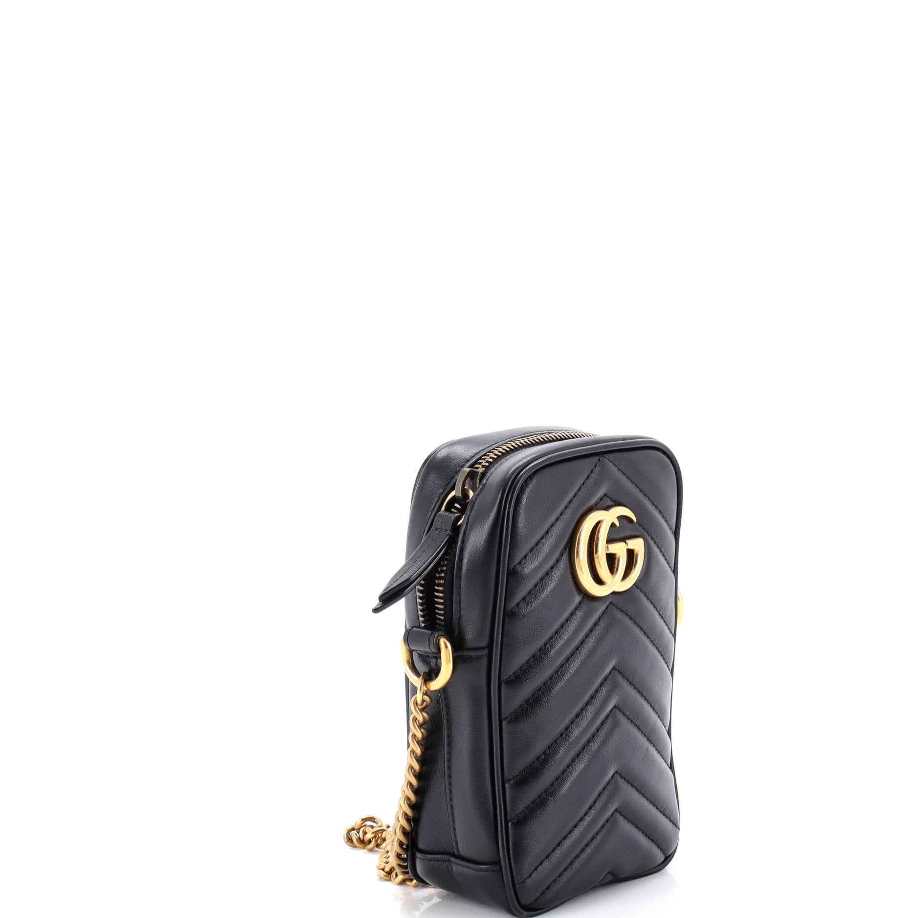 Gucci GG Marmont Vertical Phone Crossbody Bag Size ONE SIZE - 2 Thumbnail