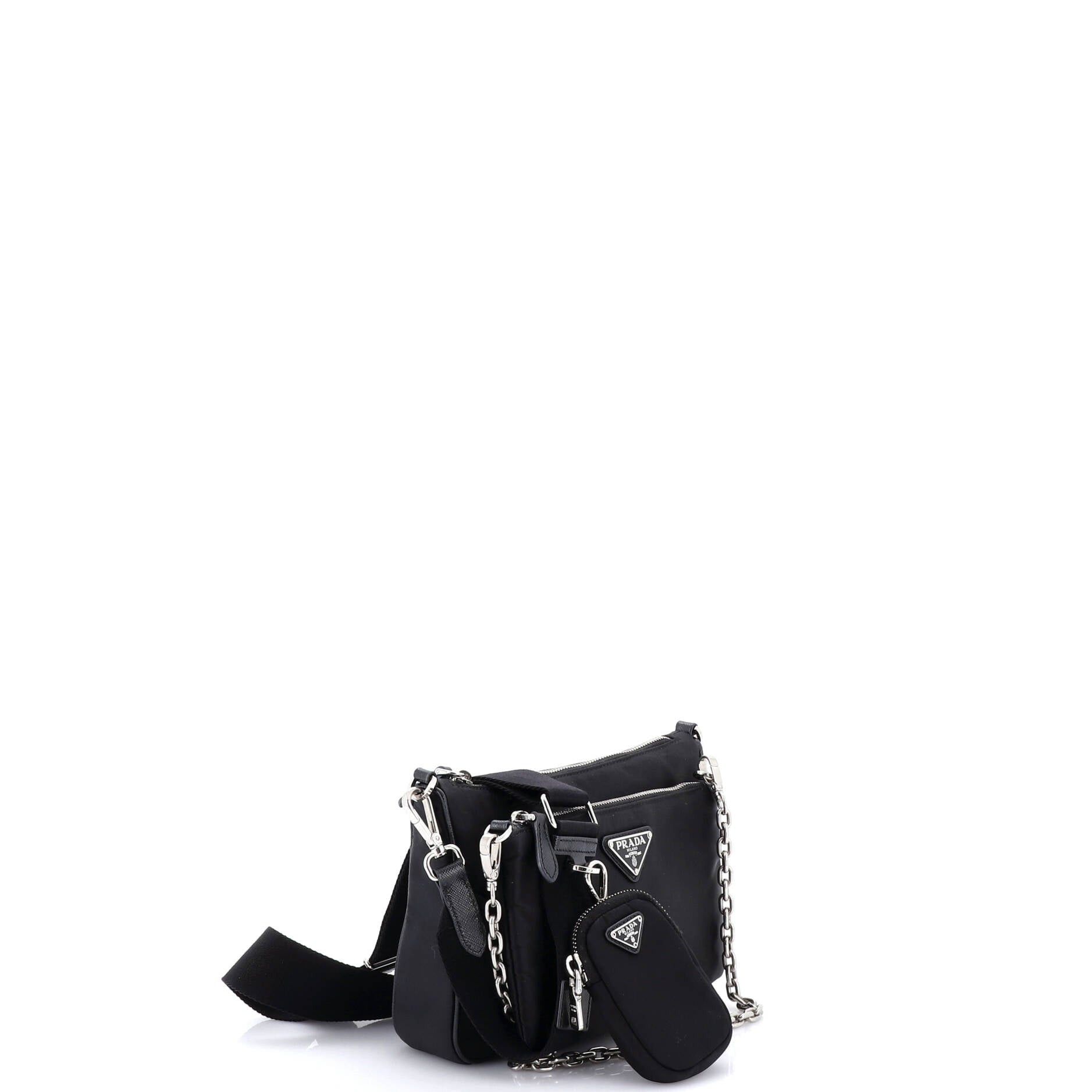 Prada Double Pouch Convertible Crossbody Bag Size ONE SIZE - 2 Thumbnail
