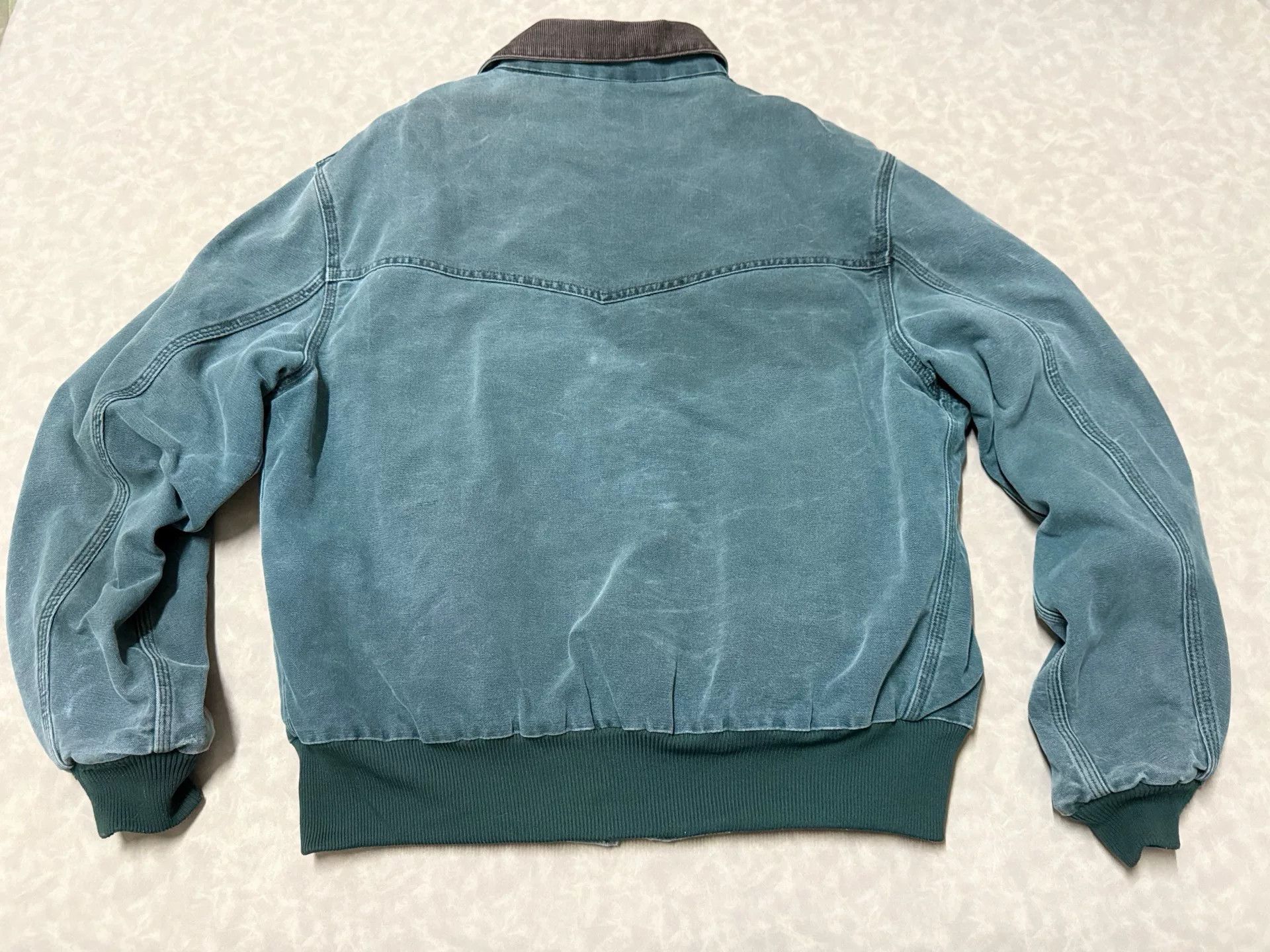 Vintage Vintage Carhartt Green Zip Up Jacket Size US M / EU 48-50 / 2 - 2 Thumbnail