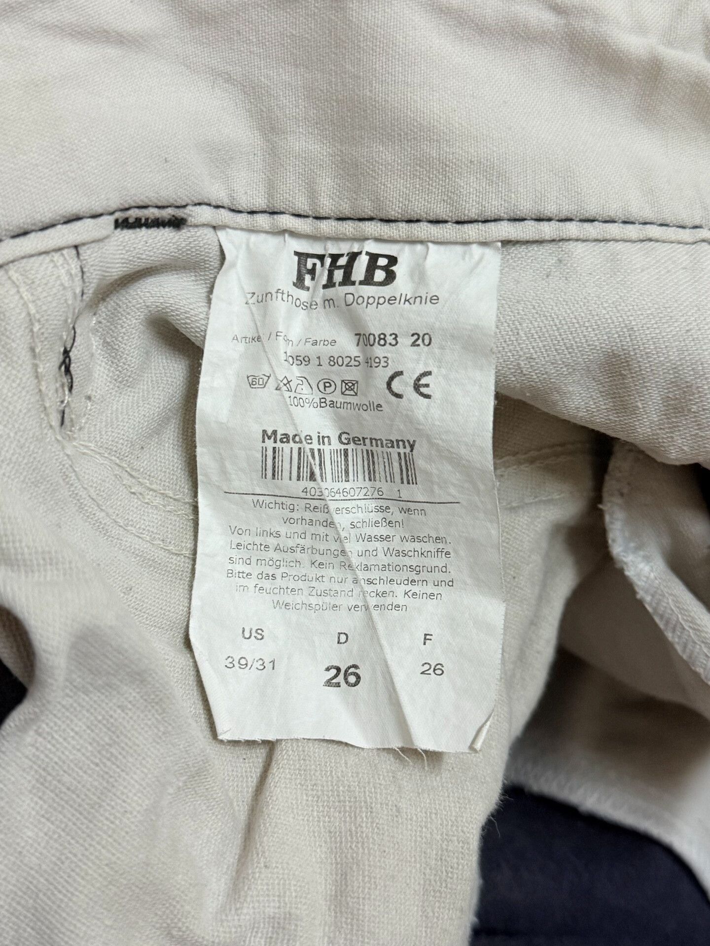 Vintage Vintage FHB German Work Pants with Zippers Size US 36 / EU 52 - 4 Thumbnail