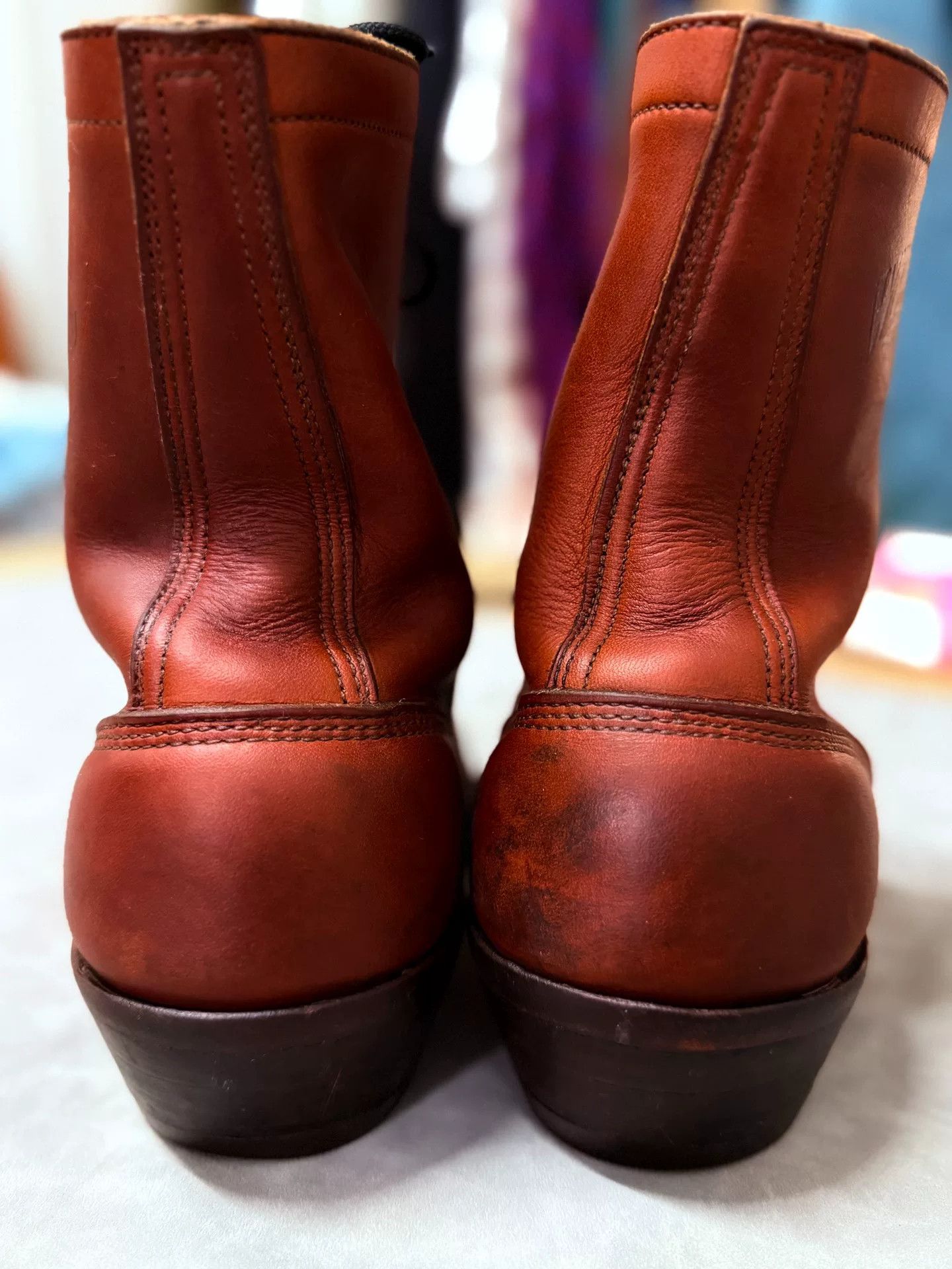 White's Boots White Work Boots with Decorative Stitching Size US 8 / EU 41 - 6 Thumbnail