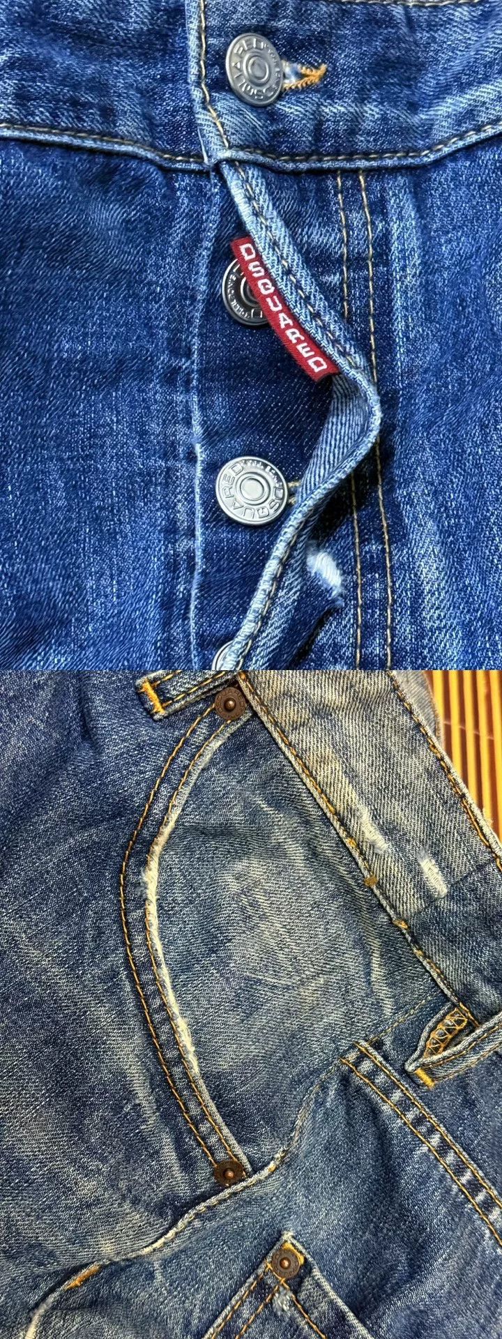 Vintage Vintage DSQUARED2 Rare Denim Jeans Size US 34 / EU 50 - 5 Thumbnail