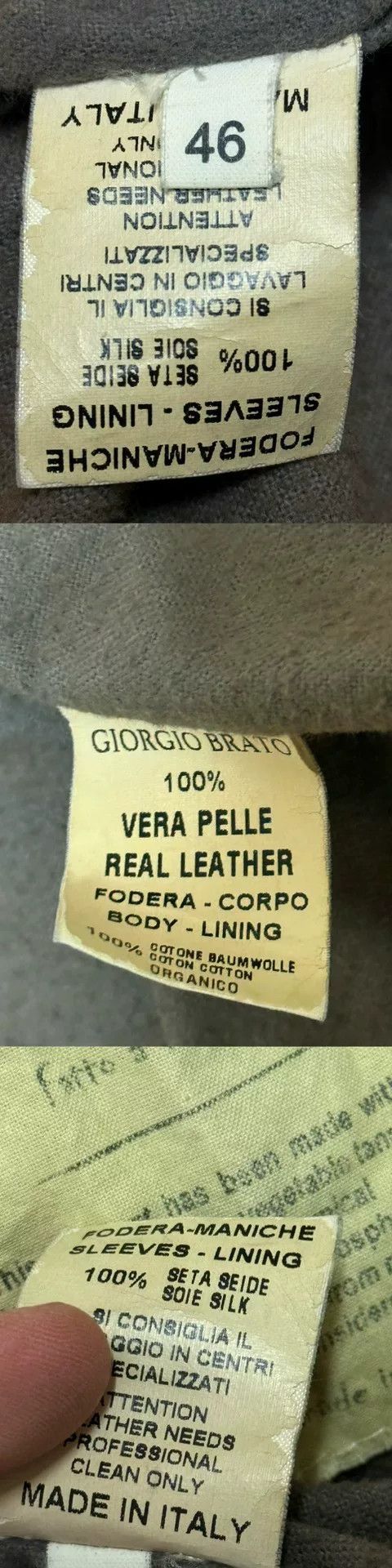 Giorgio Brato Vintage Giorgio Brato Leather Jacket Size US M / EU 48-50 / 2 - 8 Thumbnail