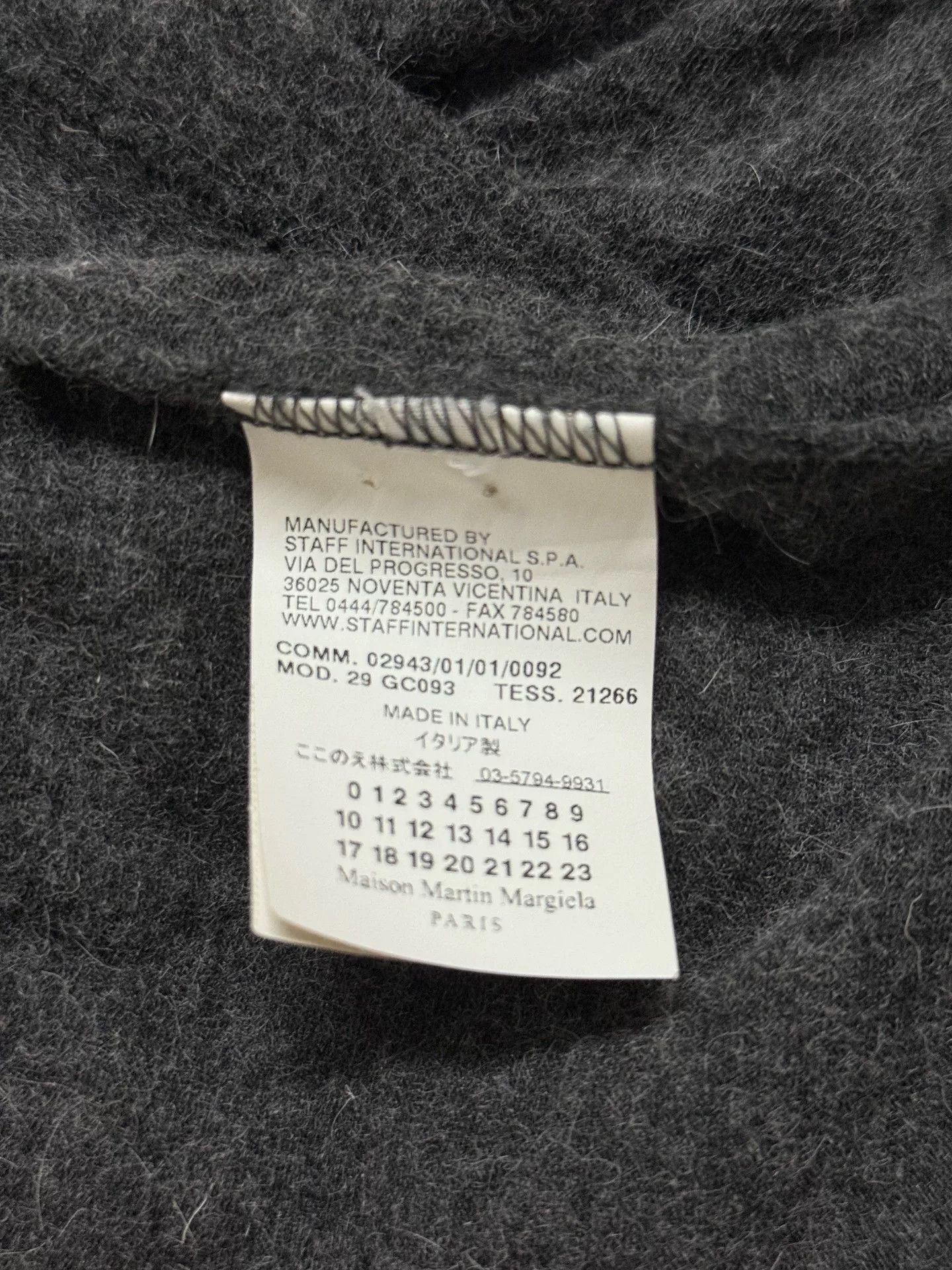 Maison Margiela Maison Martin Margiela Gray Wool Turtleneck Size US M / EU 48-50 / 2 - 5 Thumbnail