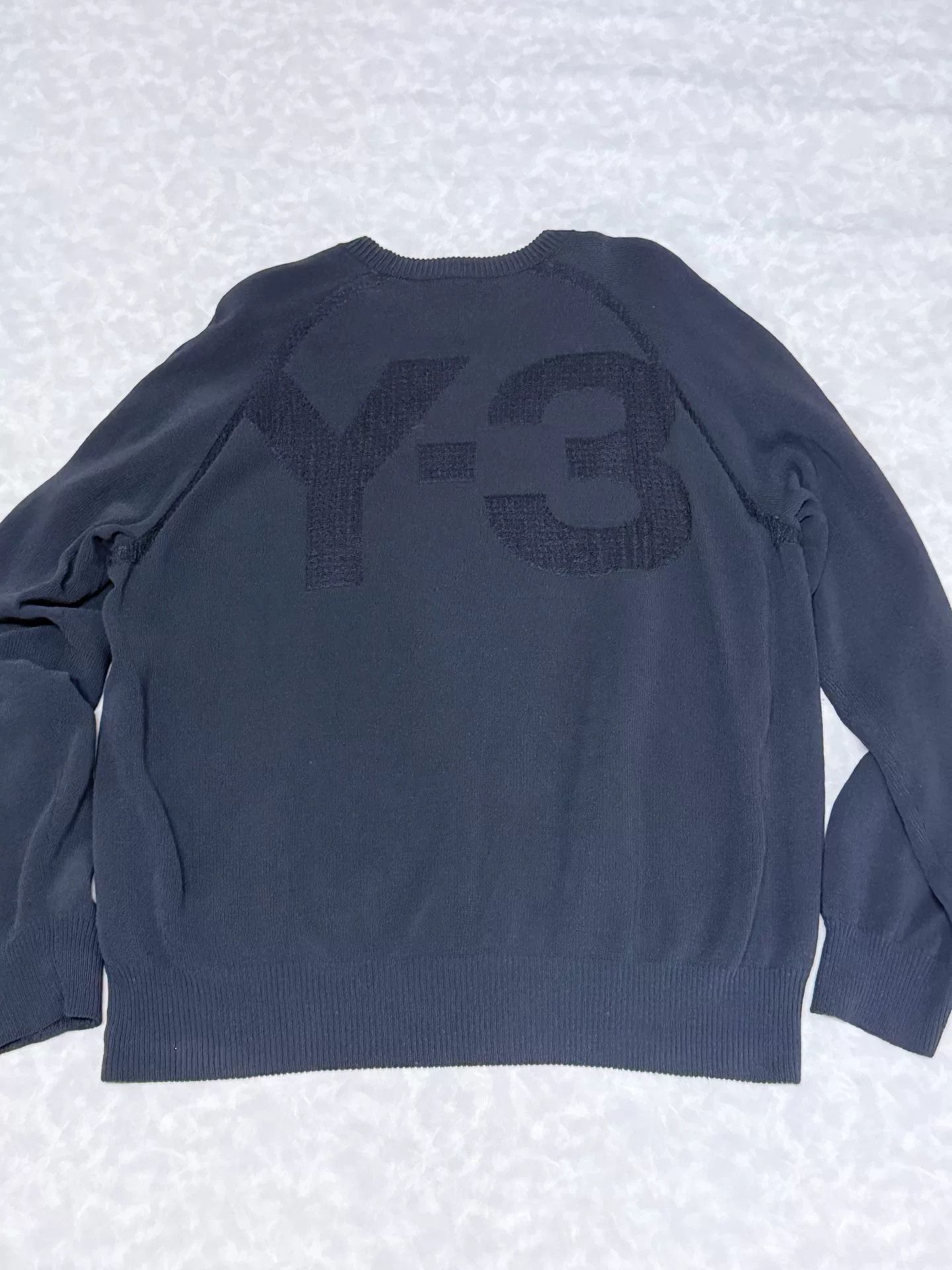 Y-3 Y-3 Black Knit Long Sleeve Sweater Size US L / EU 52-54 / 3 - 2 Thumbnail