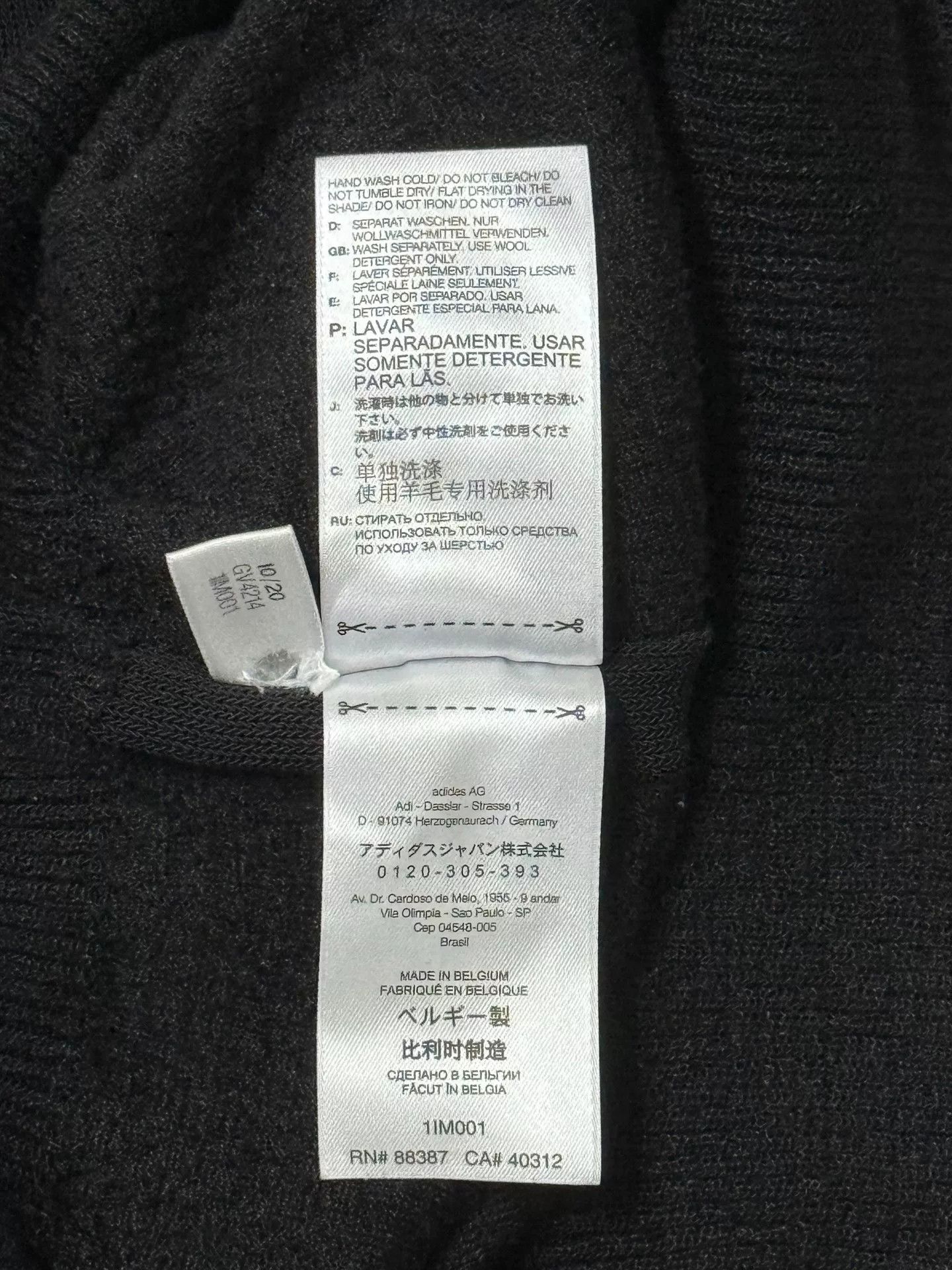 Y-3 Y-3 Black Knit Long Sleeve Sweater Size US L / EU 52-54 / 3 - 5 Thumbnail