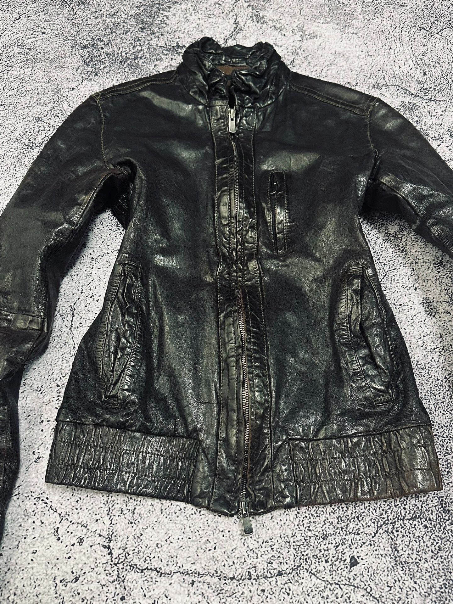 Isamu Katayama Backlash Black Pioneer Lambskin Leather Jacket Size US M / EU 48-50 / 2 - 2 Thumbnail