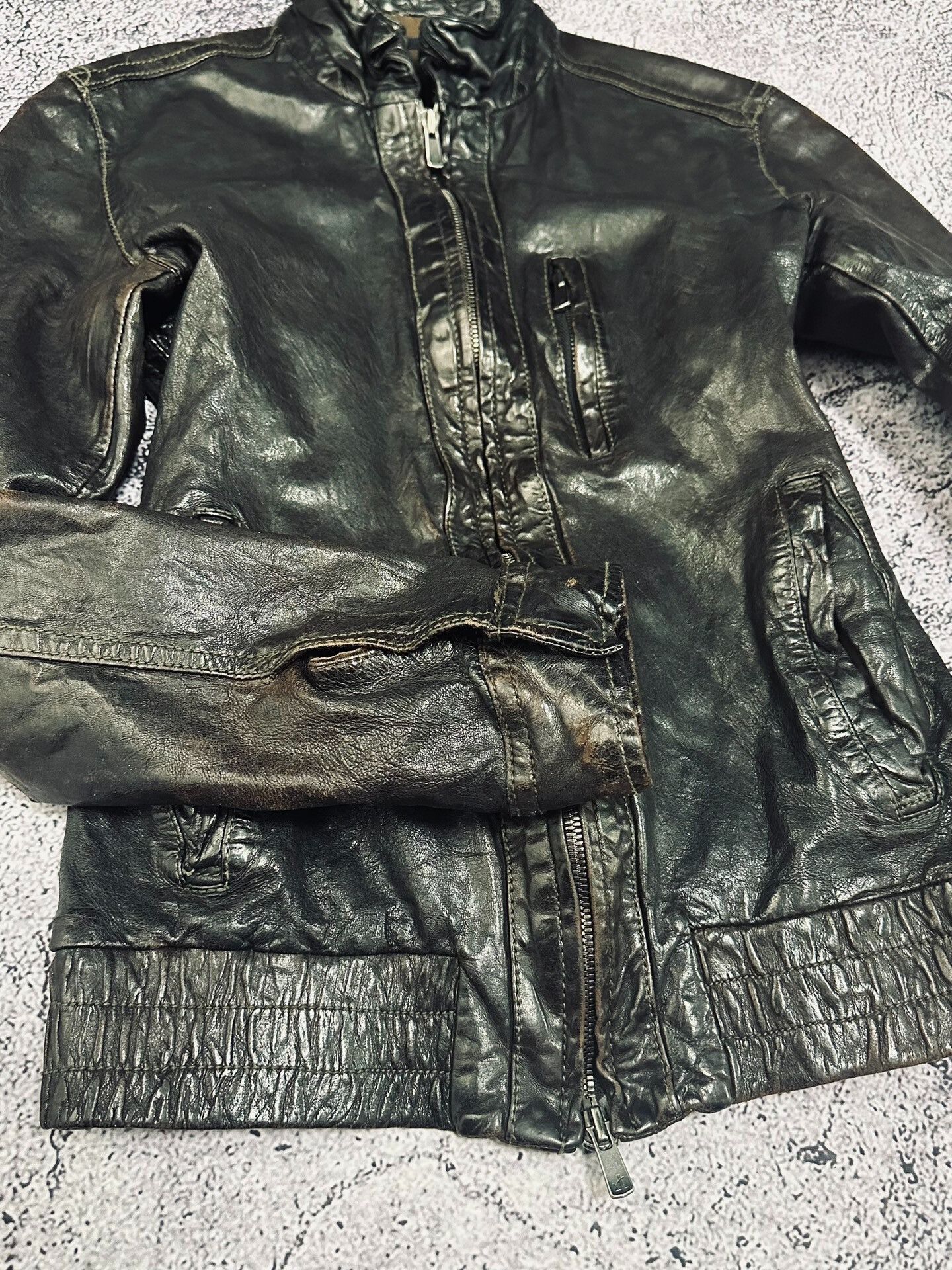 Isamu Katayama Backlash Black Pioneer Lambskin Leather Jacket Size US M / EU 48-50 / 2 - 4 Thumbnail