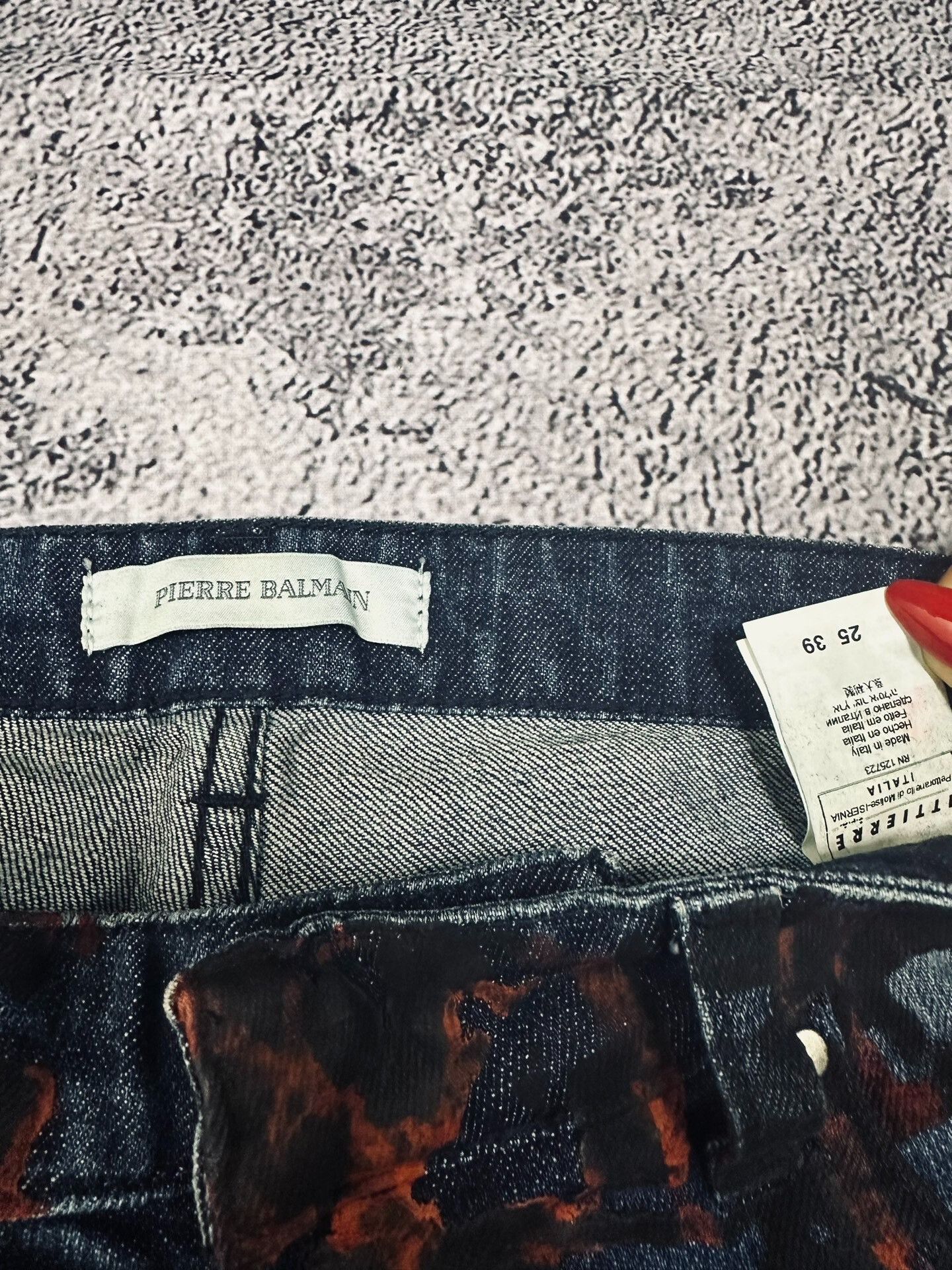 Balmain Balmain Leopard Print Coated Jeans Size US 35 - 3 Thumbnail