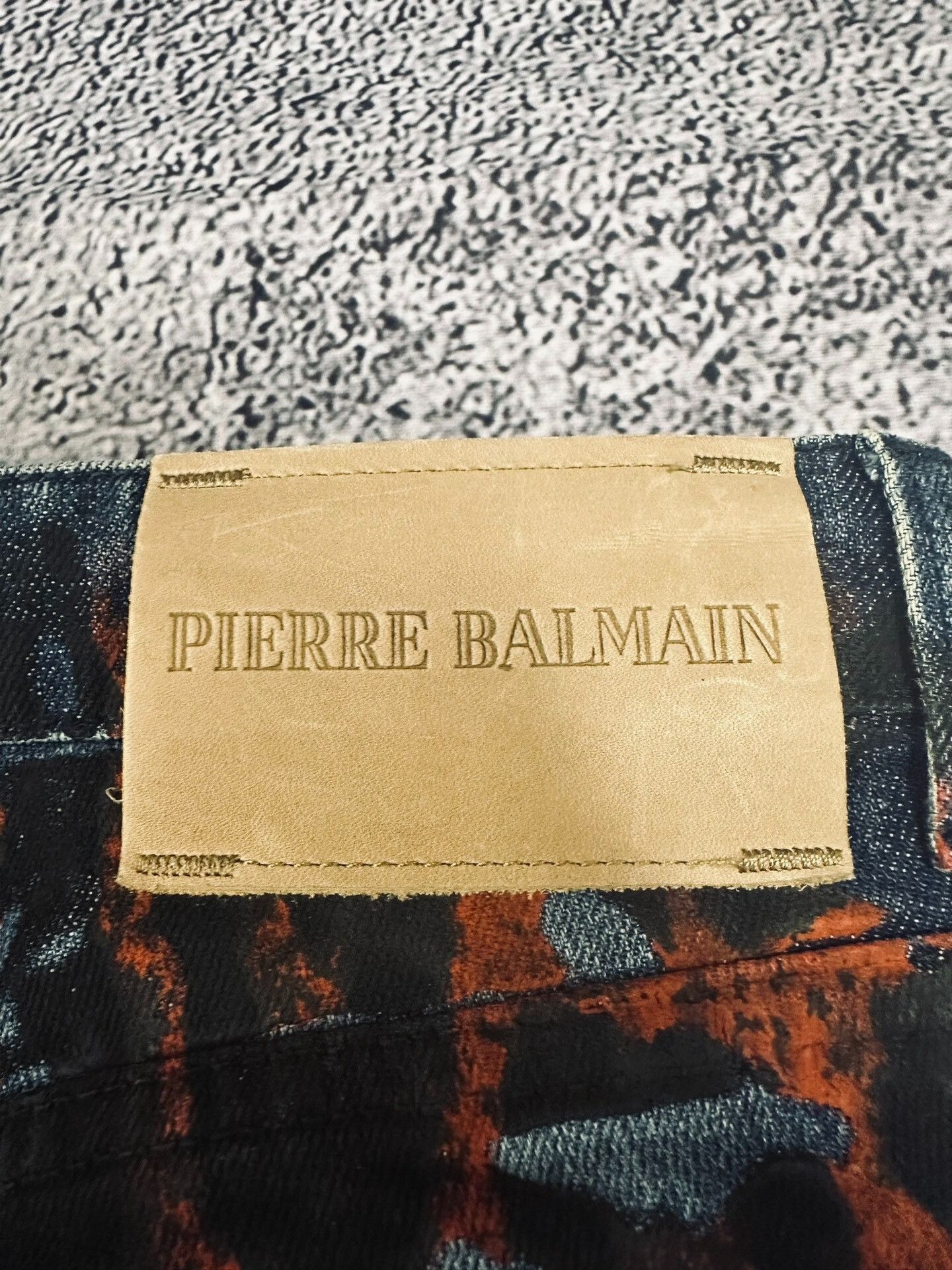 Balmain Balmain Leopard Print Coated Jeans Size US 35 - 6 Thumbnail