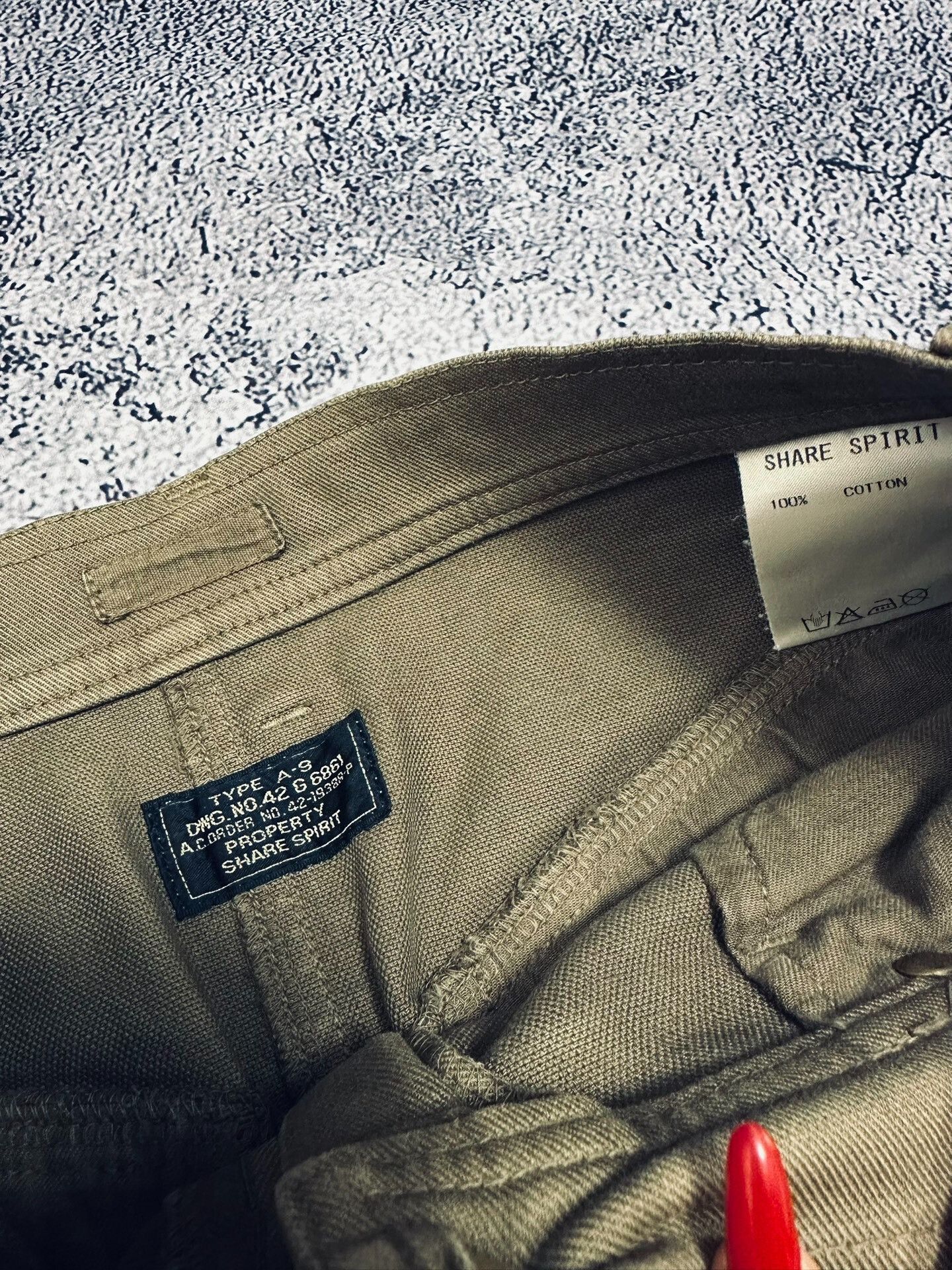 Share Spirit Homme Deconstructed Military Cargo Pants Size 36" / US 14 / IT 50 - 6 Thumbnail