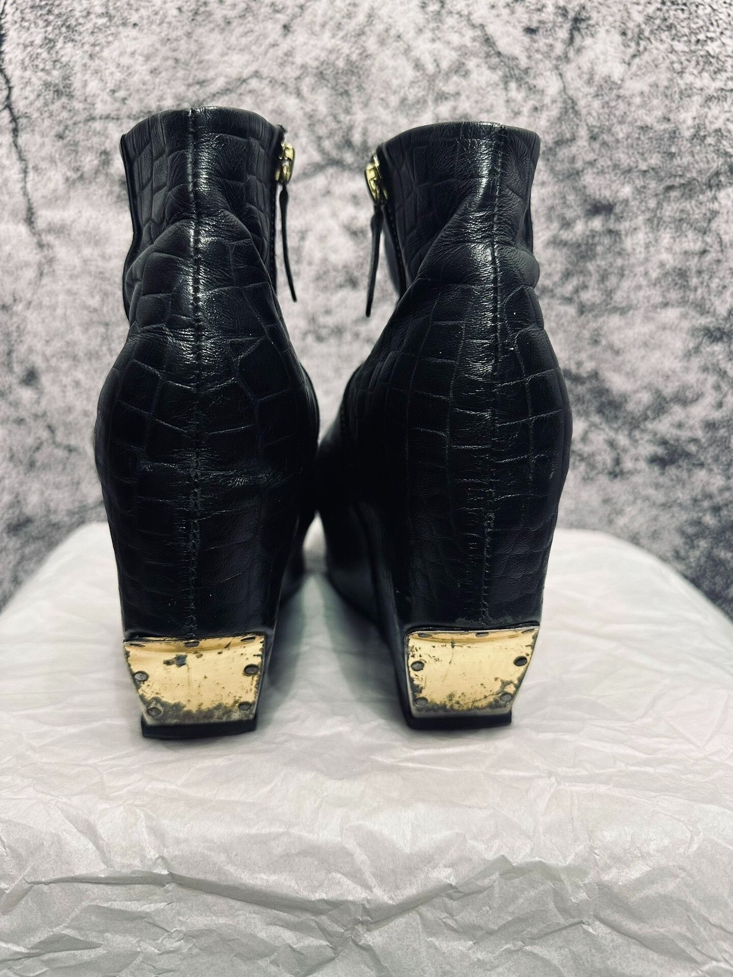 Rick Owens Rick Owens Inspired Black Wedge Boots Size US 6 / IT 36 - 4 Thumbnail