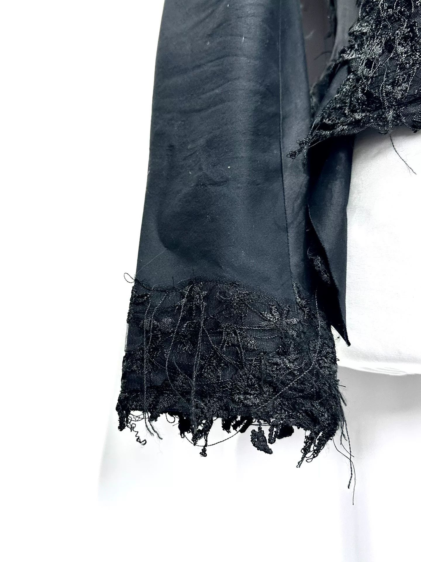 Ermanno Scervino Black Lace Embroidered Tailcoat Jacket Size S / US 4 / IT 40 - 9 Thumbnail