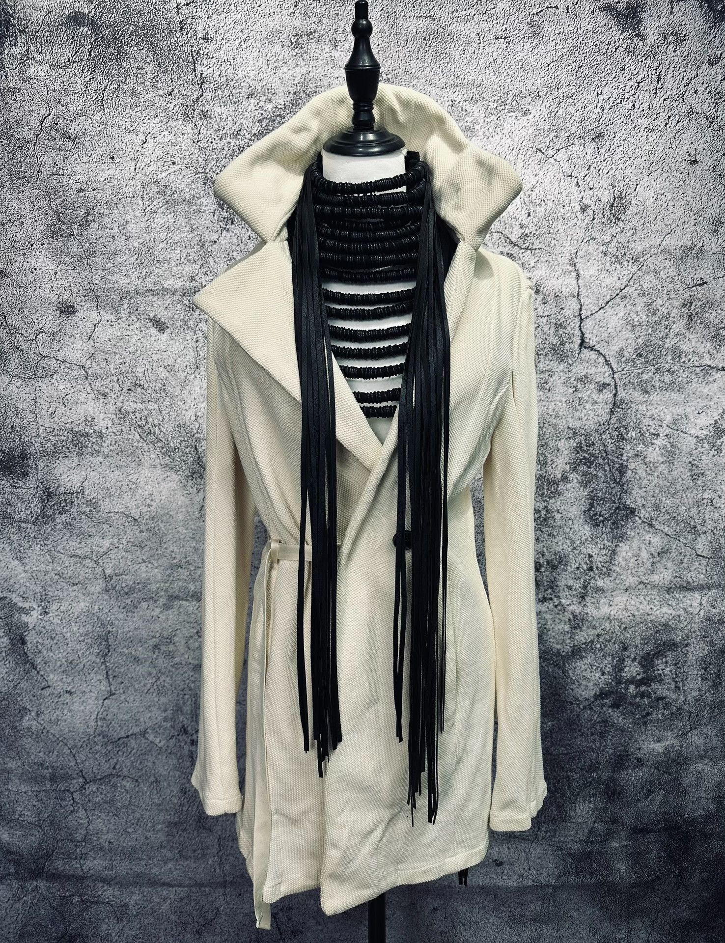 Ann Demeulemeester Stylish Deconstructed Cotton Coat Size M / US 6-8 / IT 42-44 - 2 Thumbnail
